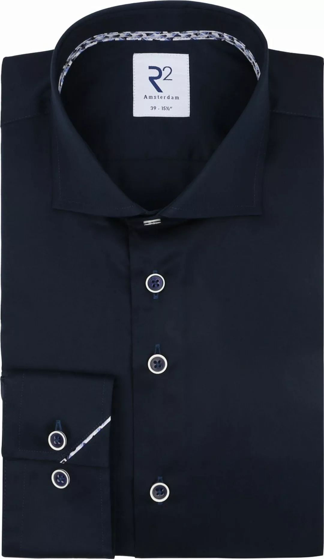 R2 Hemd Twill Navy - Größe 41 günstig online kaufen