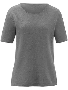 Rundhals-Pullover aus Seide Kaschmir Peter Hahn Seide/Kaschmir grau günstig online kaufen