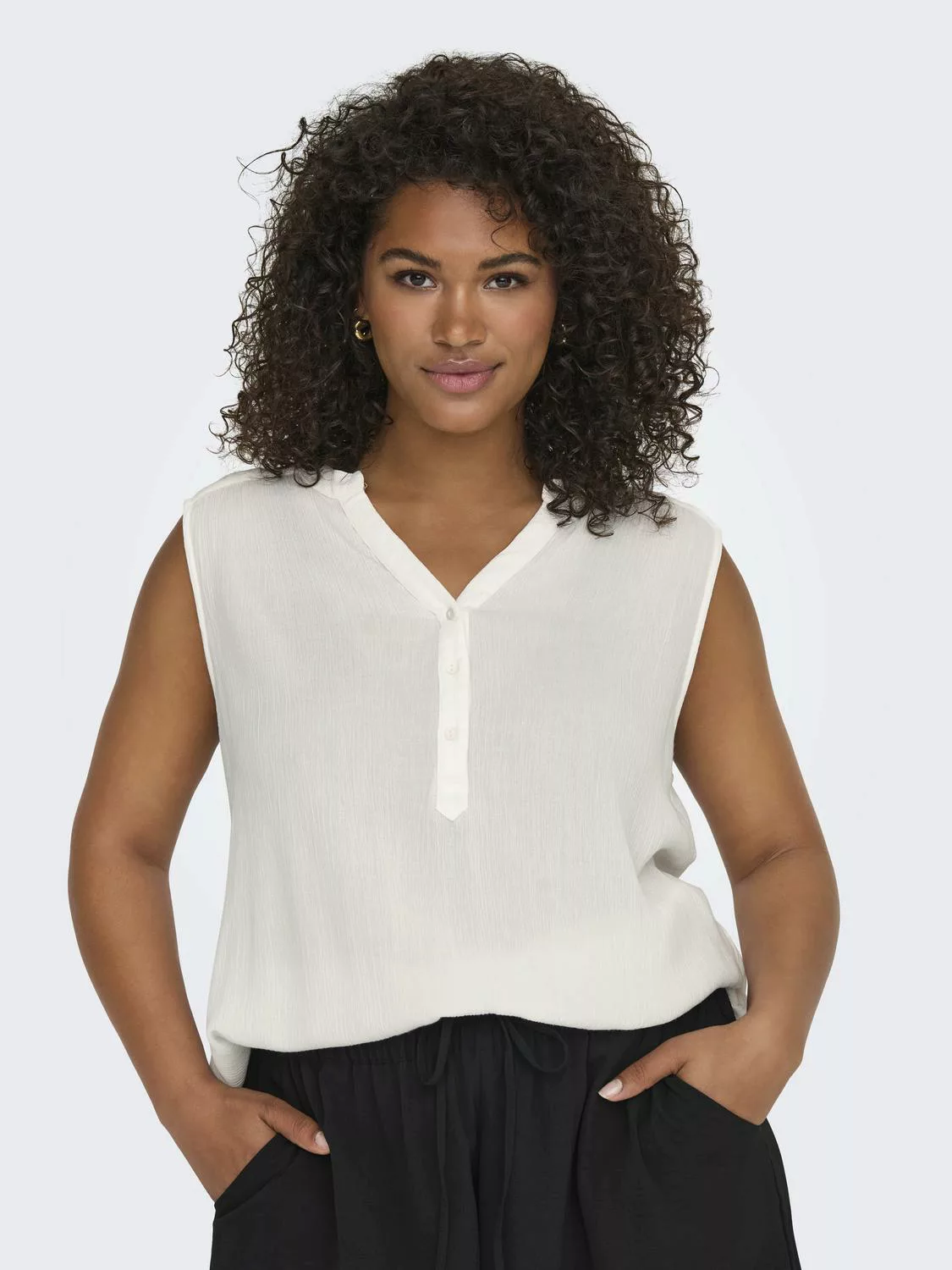 ONLY CARMAKOMA Shirttop CARJETTE LIFE S/L TOP WVN NOOS günstig online kaufen