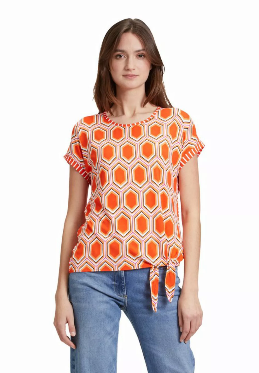 Betty Barclay Kurzarmshirt Betty Barclay Casual-Shirt mit Schleifenknoten ( günstig online kaufen