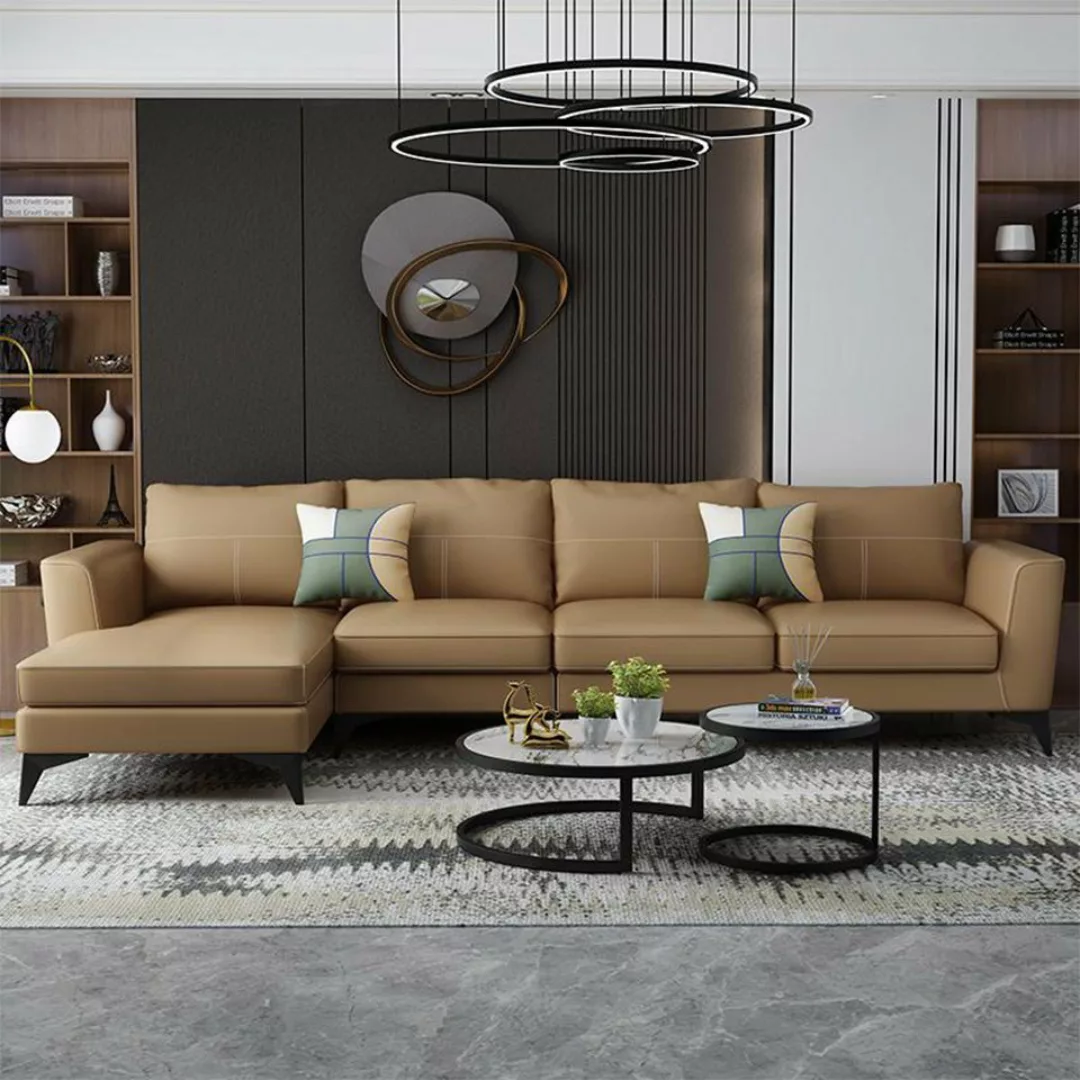 JVmoebel Ecksofa, Design Esk Ecksofa L-form Modern Sofas Ledersofa Couch Wo günstig online kaufen