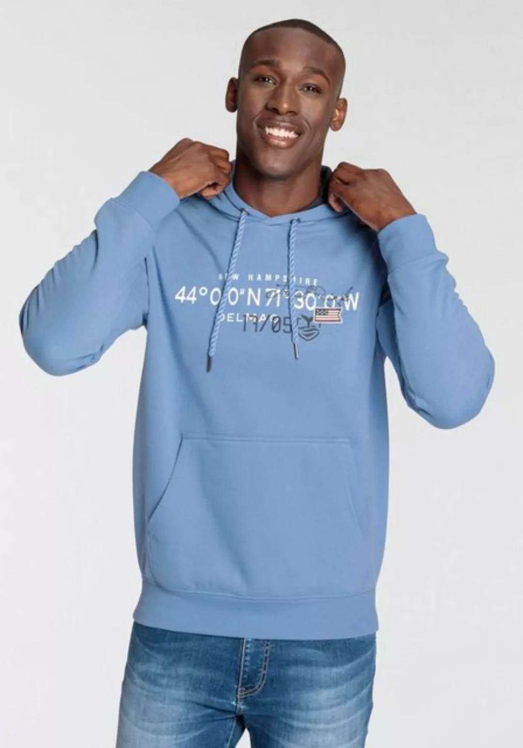 DELMAO Kapuzensweatshirt mit Print günstig online kaufen