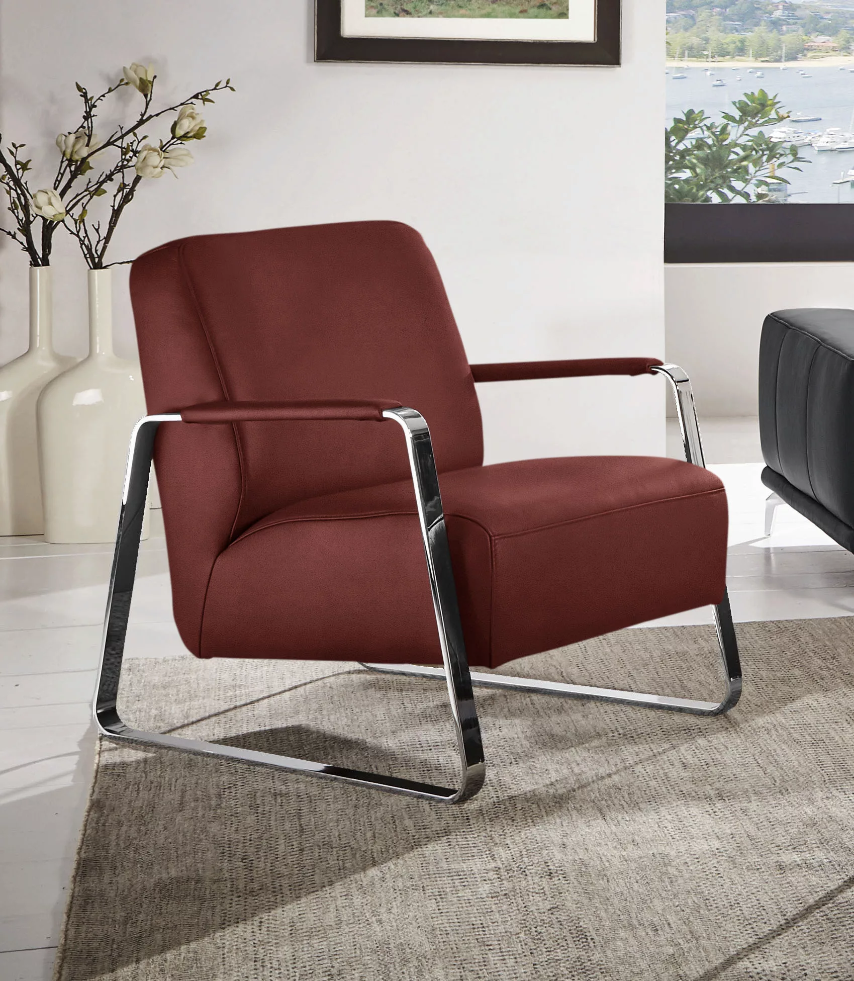 W.SCHILLIG Cocktailsessel »quadroo Designsessel, Loungesessel«, mit bezogen günstig online kaufen