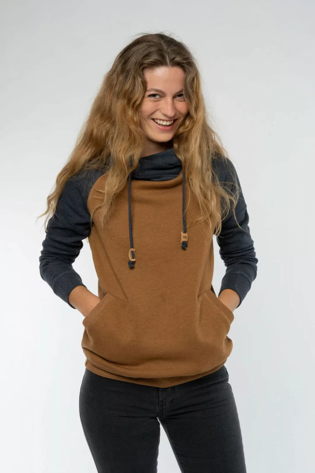 Hoodie aus Baumwolle & recyceltem Polyester günstig online kaufen