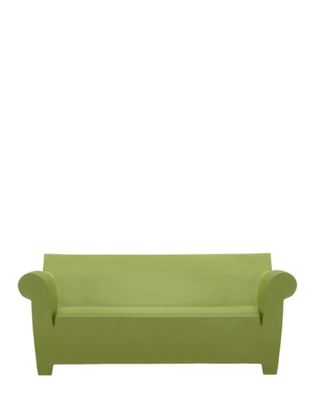 Kartell - Bubble Club 2-Sitzer Outdoor Sofa - grün/durchgefärbtes Polyethyl günstig online kaufen