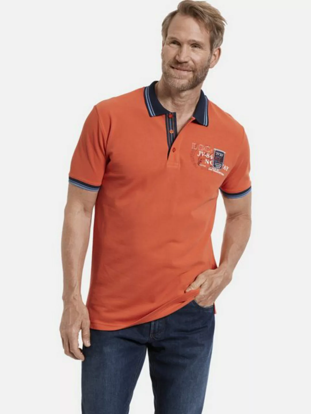 Jan Vanderstorm Poloshirt JALLU aus hochwertigem Baumwollpikee günstig online kaufen