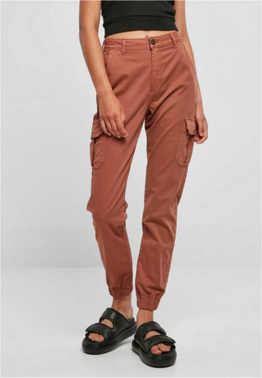 URBAN CLASSICS Cargohose TB3048 - Ladies High Waist Cargo Pants terracotta günstig online kaufen