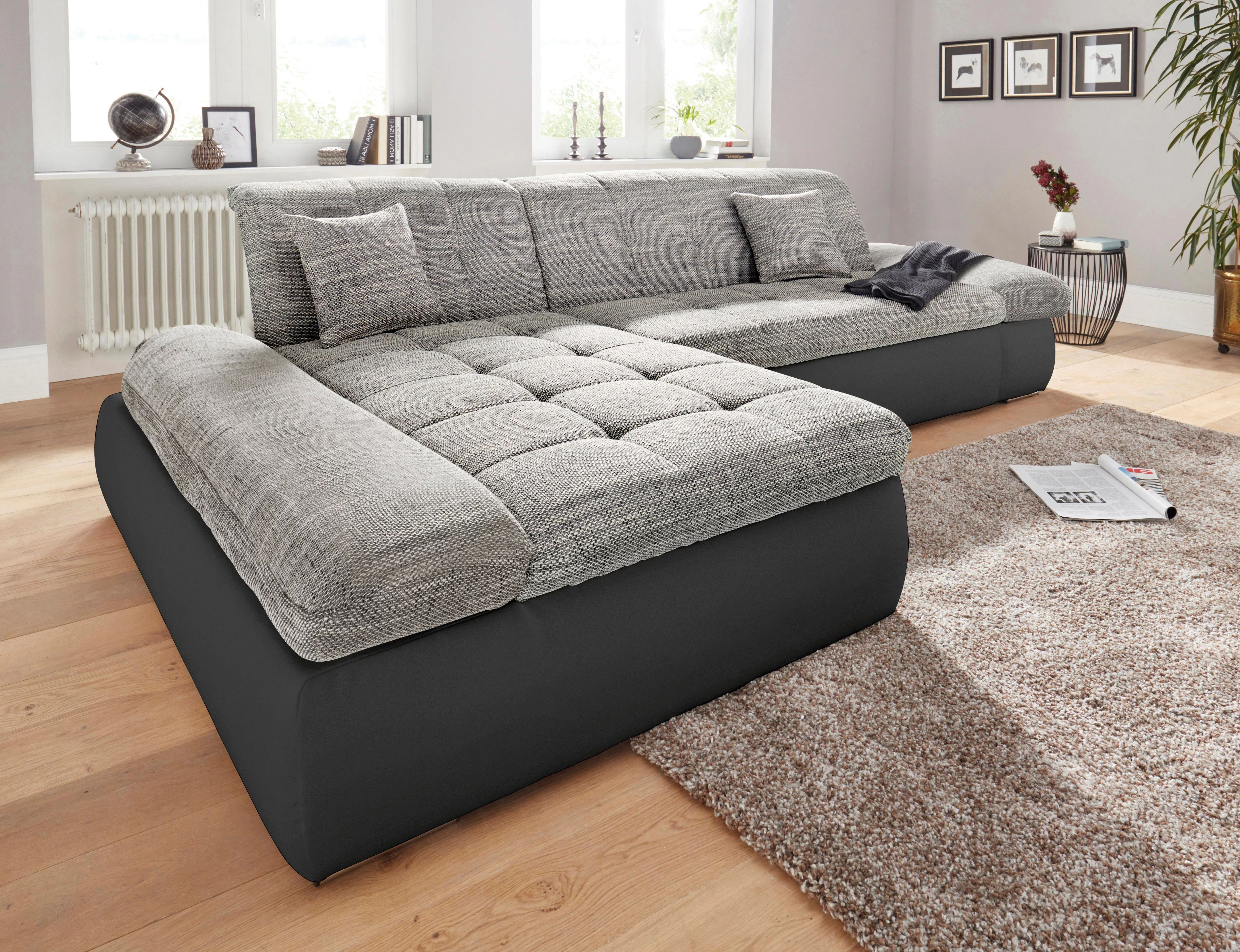 DOMO collection Ecksofa "PB Moric wahlweise mit Bettfunktion + Armteilverst günstig online kaufen