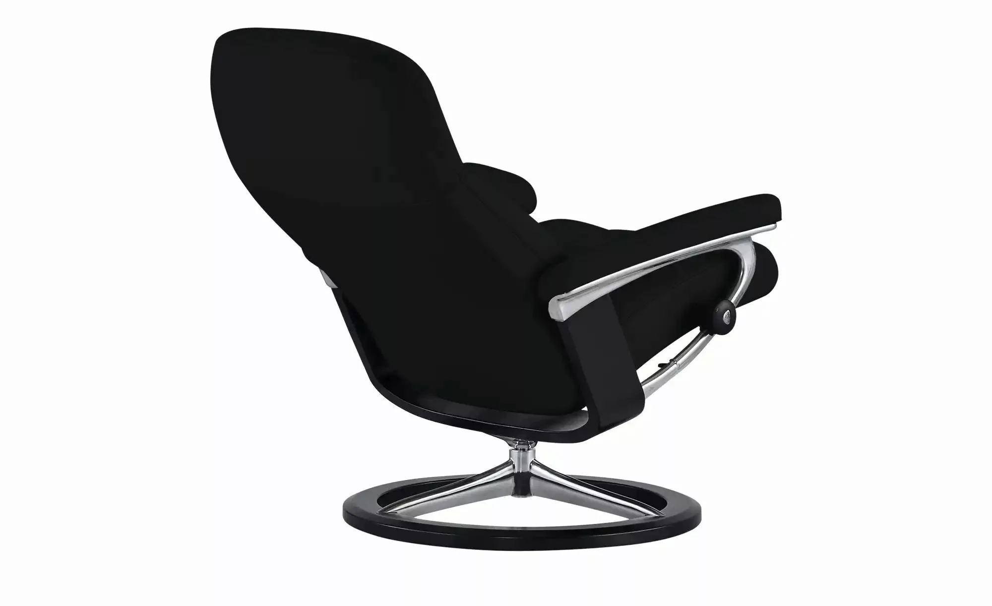 Stressless Relaxsessel mit Hocker Leder Consul M ¦ schwarz ¦ Maße (cm): B: günstig online kaufen