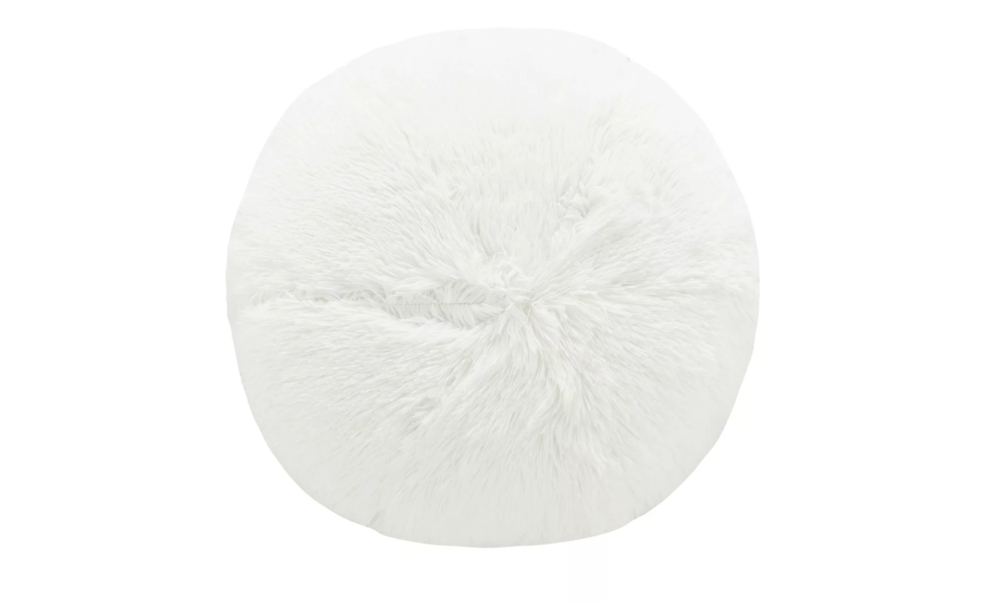 HOME STORY Pouf  Fluffi - weiß - 100% Polyesterfüllung, 750gr. - Sconto günstig online kaufen
