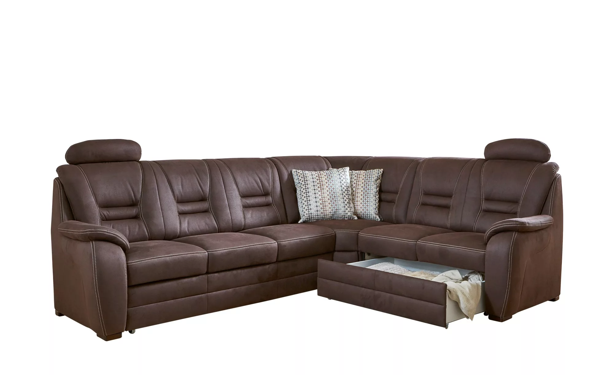 meinSofa Ecksofa  Franka ¦ braun ¦ Maße (cm): B: 286 H: 96 T: 234.0 Polster günstig online kaufen