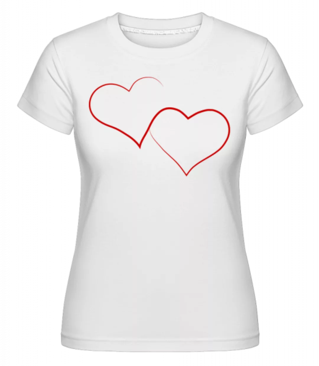 Zwei Herzen · Shirtinator Frauen T-Shirt günstig online kaufen