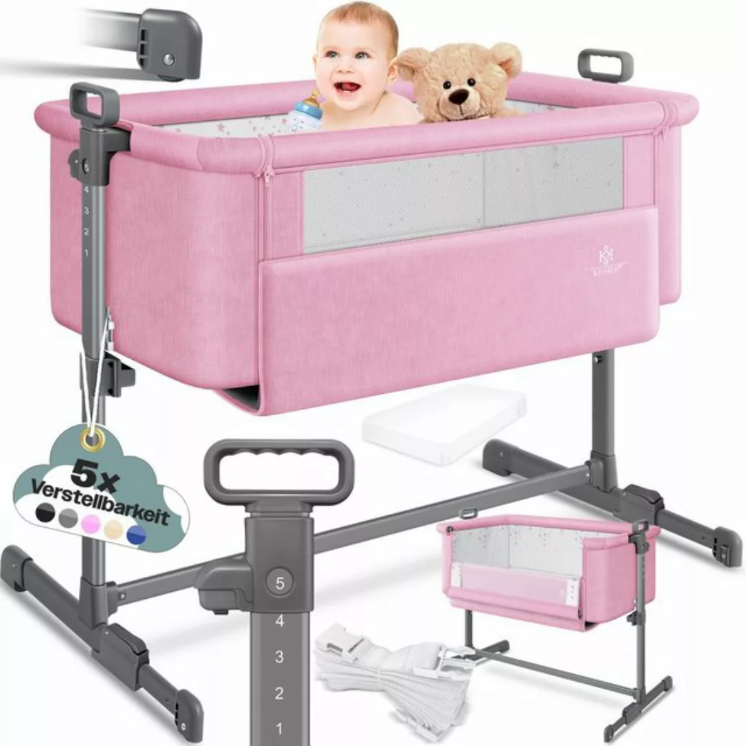 KESSER Kinderbett, Zustellbett Hubi 3in1 Baby Beistellbett Reisebett Babybe günstig online kaufen