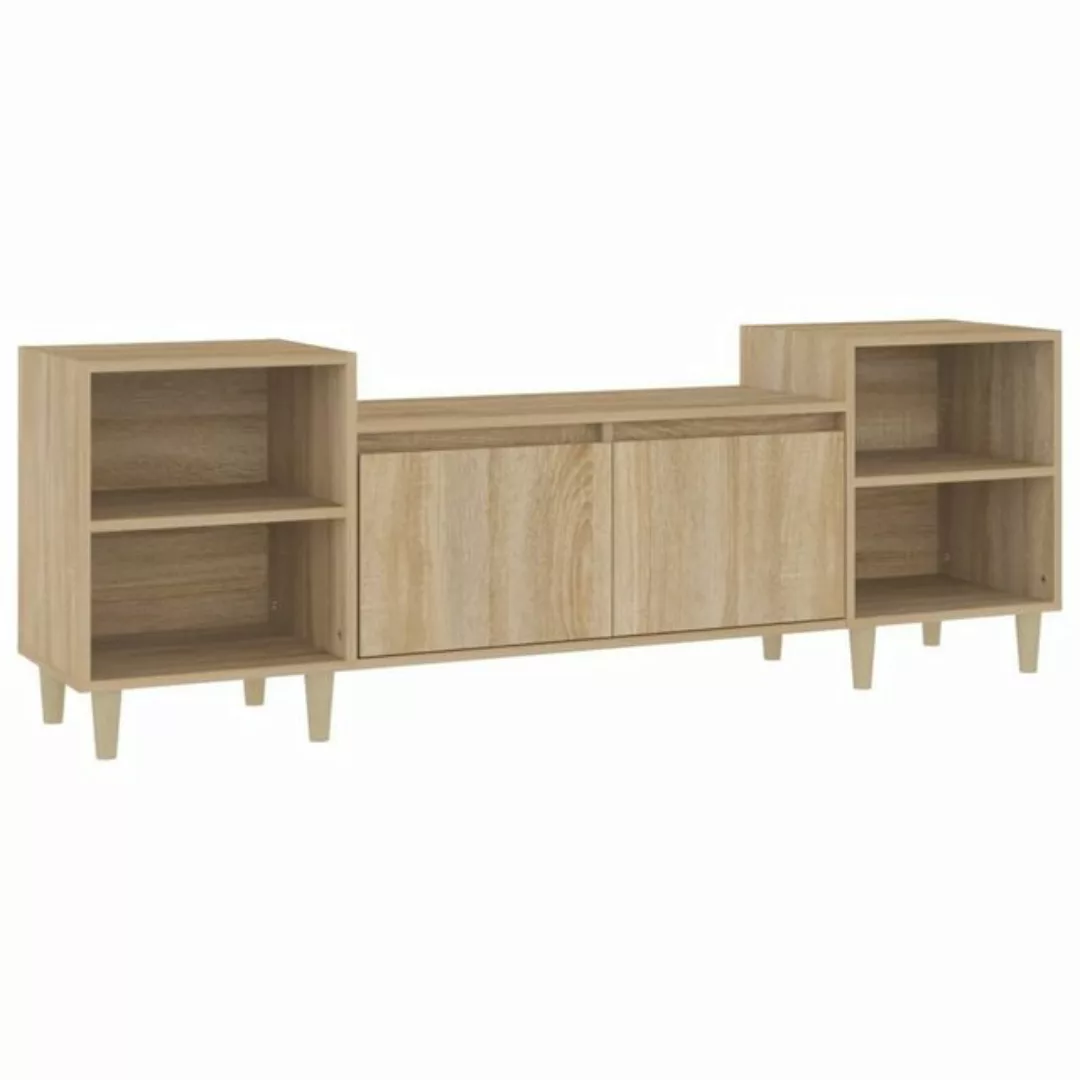 vidaXL TV-Schrank TV-Schrank Sonoma-Eiche 160x35x55 cm Spanplatte TV-Lowboa günstig online kaufen