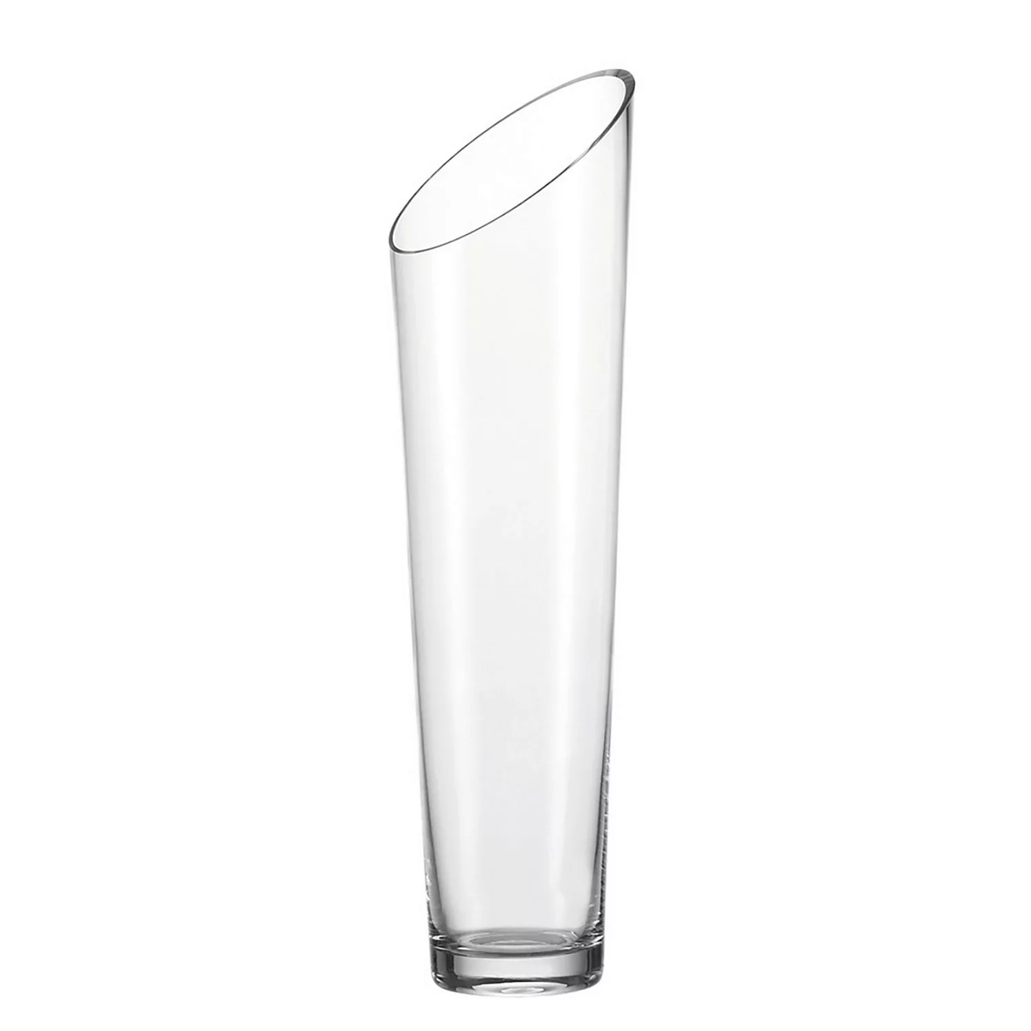 home24 Leonardo Vase Dynamic 40 Transparent Glas 13x40x13 cm (BxHxT) illumi günstig online kaufen