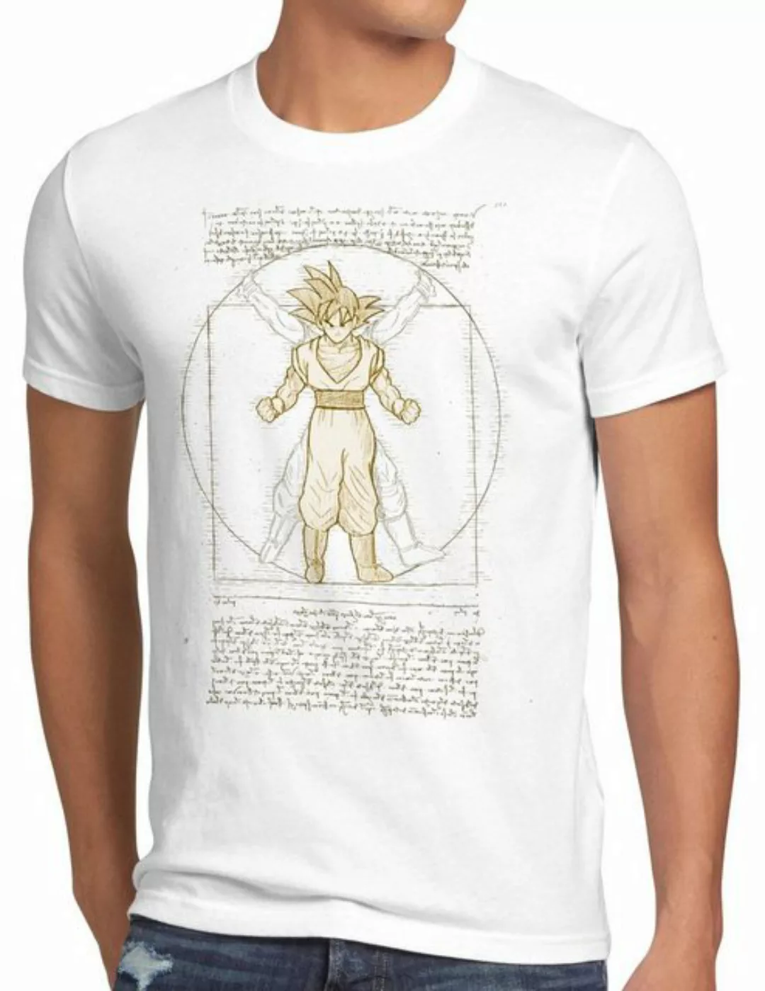 style3 T-Shirt Vitruvianischer Son-Goku da vinci super dragonball z gt song günstig online kaufen