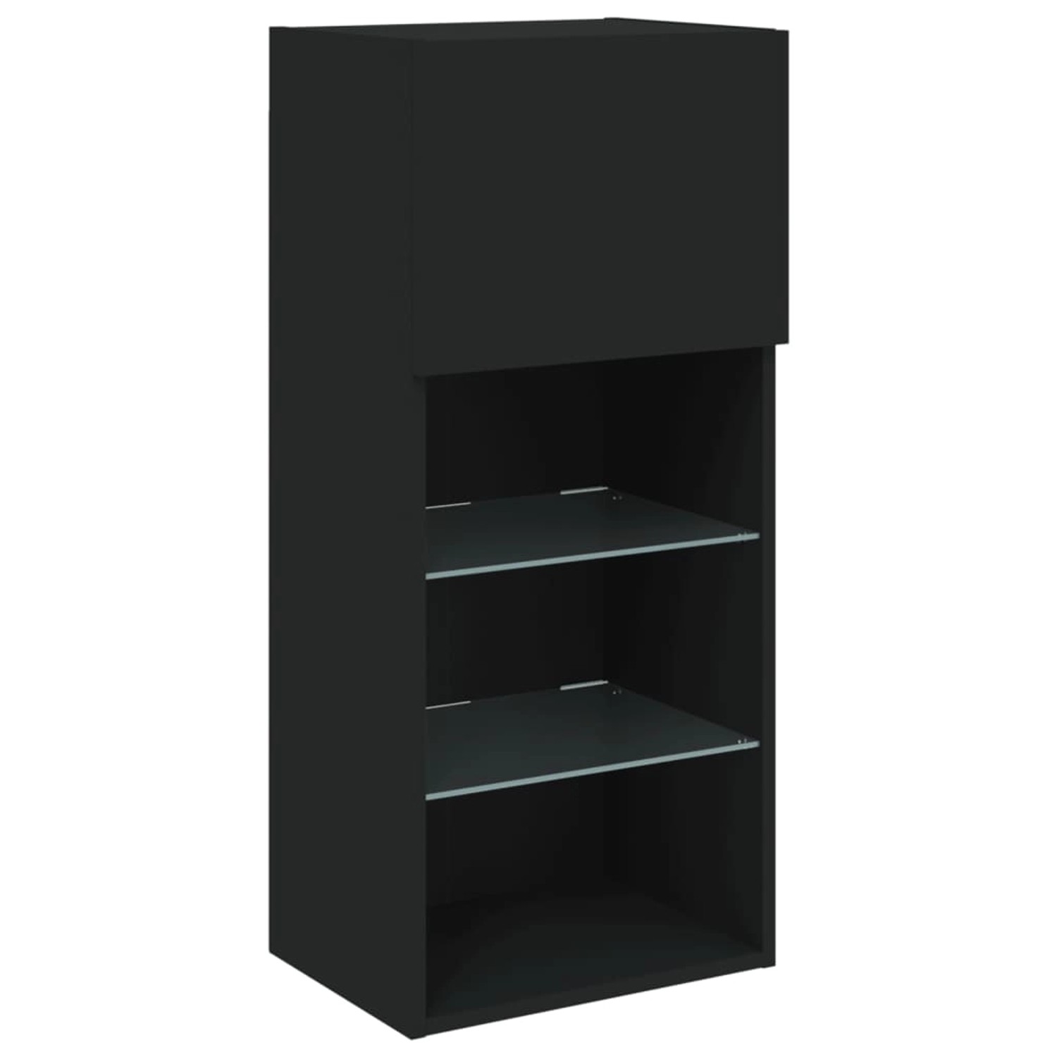 VidaXL TV-Schrank mit LED-Leuchten Schwarz 40,5x30x90 cm günstig online kaufen