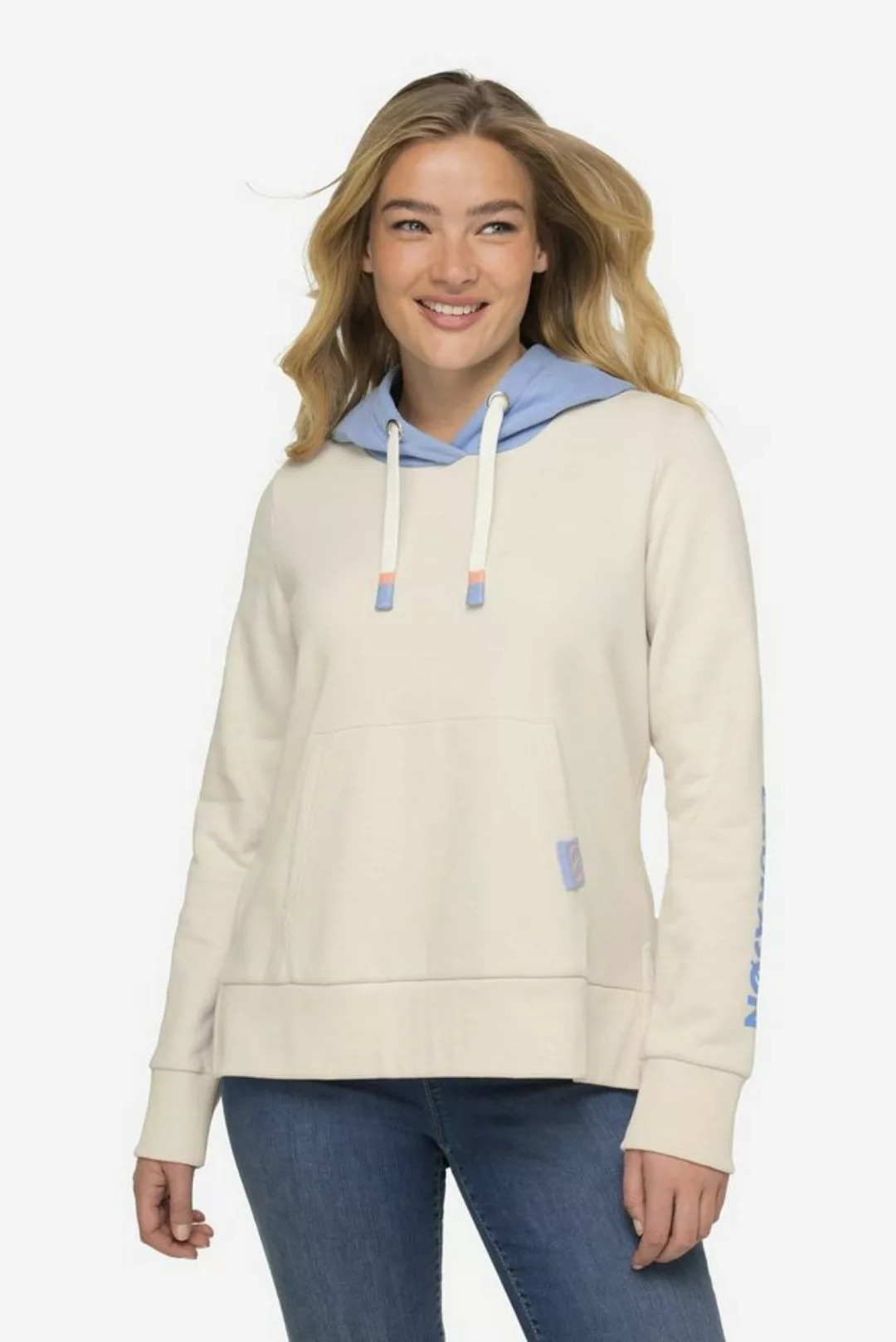 Laurasøn Sweatshirt Hoodie Kapuzensweater Rückenprint Kängurutasche günstig online kaufen