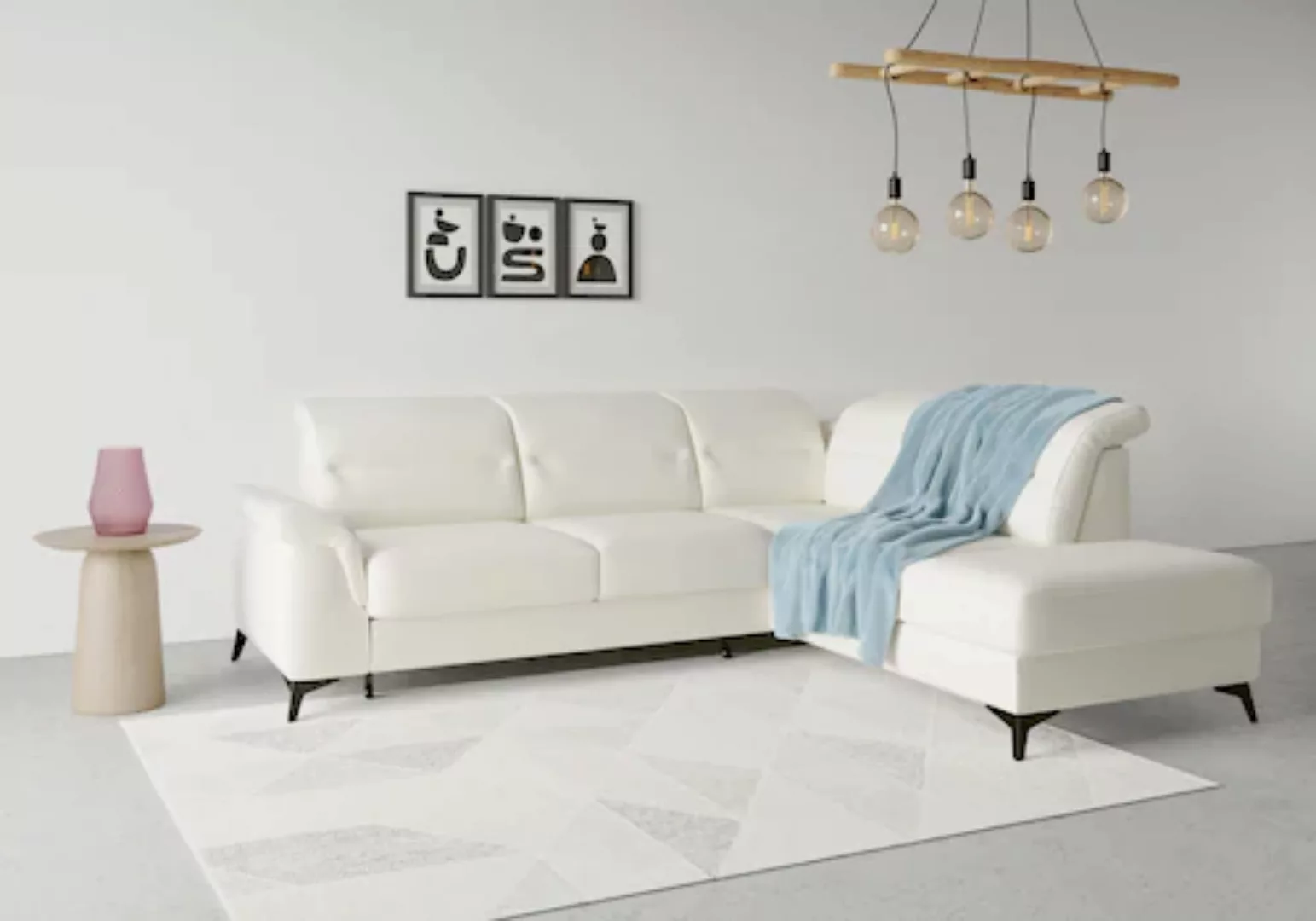 sit&more Ecksofa »Sinatra L-Form«, mit Ottomane, optional mit Kopfteilverst günstig online kaufen