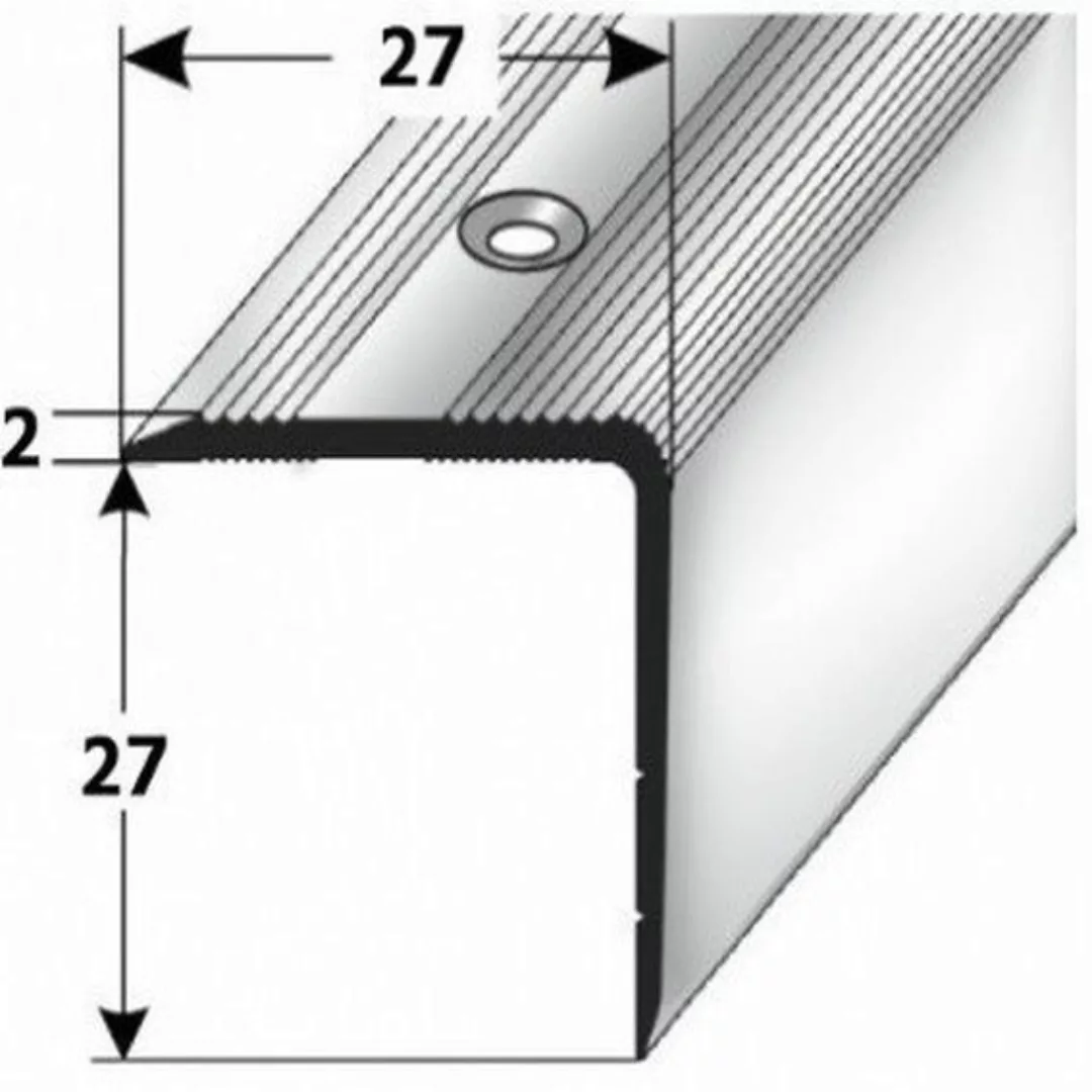 Treppenkante "Orvieto" / Treppenkanten Profile / Winkelprofile (Größe 27 mm günstig online kaufen