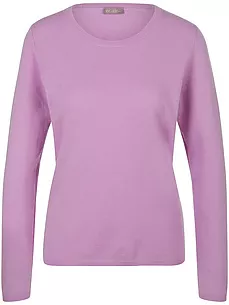 Rundhals-Pullover aus Schurwolle und Kaschmir include lila günstig online kaufen