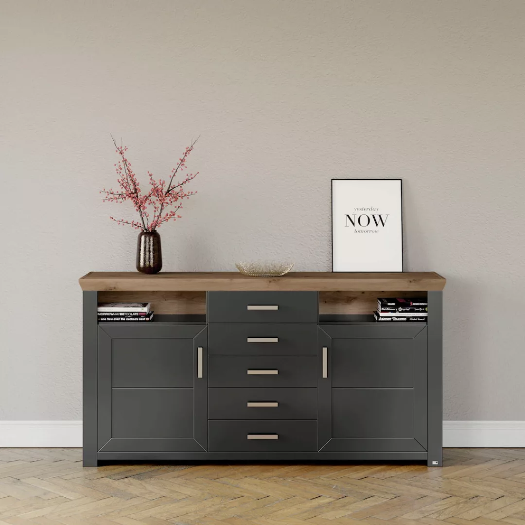 set one by Musterring Sideboard "York", Typ 55, mit viel Stauraum, im Landh günstig online kaufen