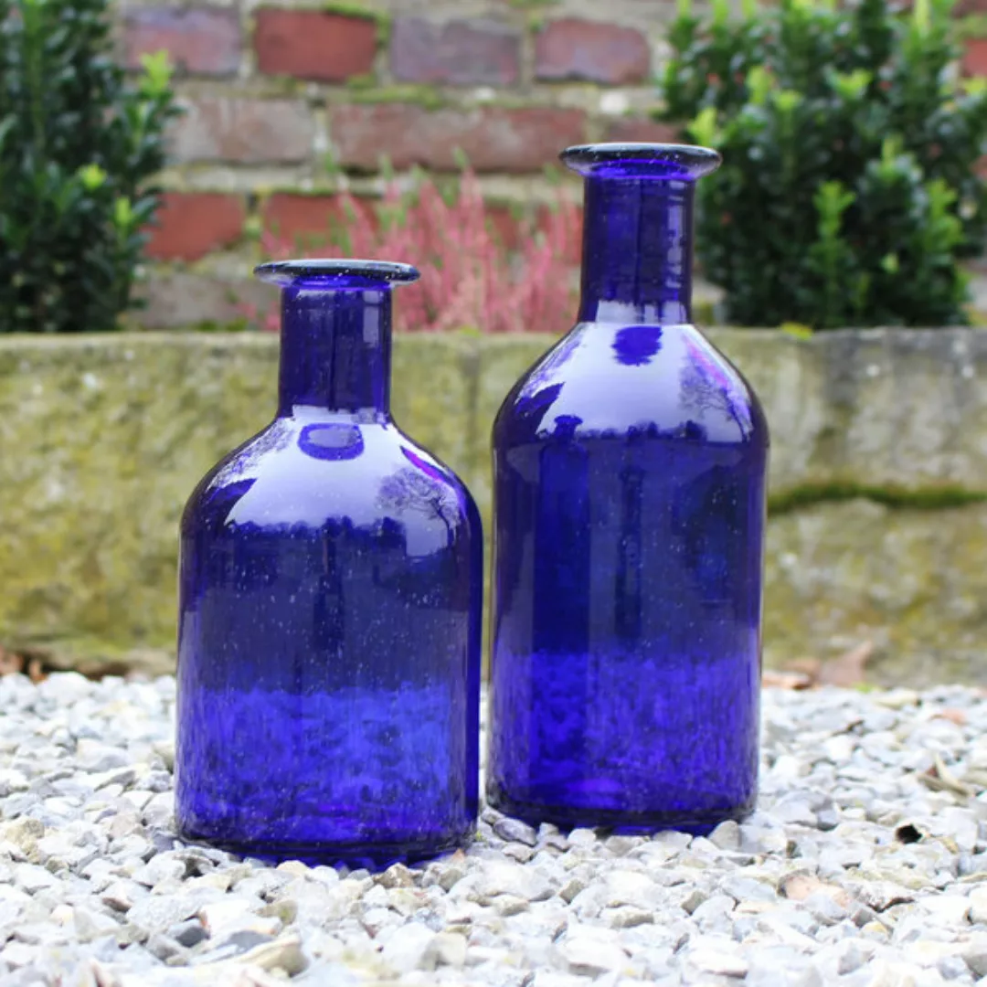 Dekovase Blau | Blumenvase | Glasvase | Große Vase | günstig online kaufen
