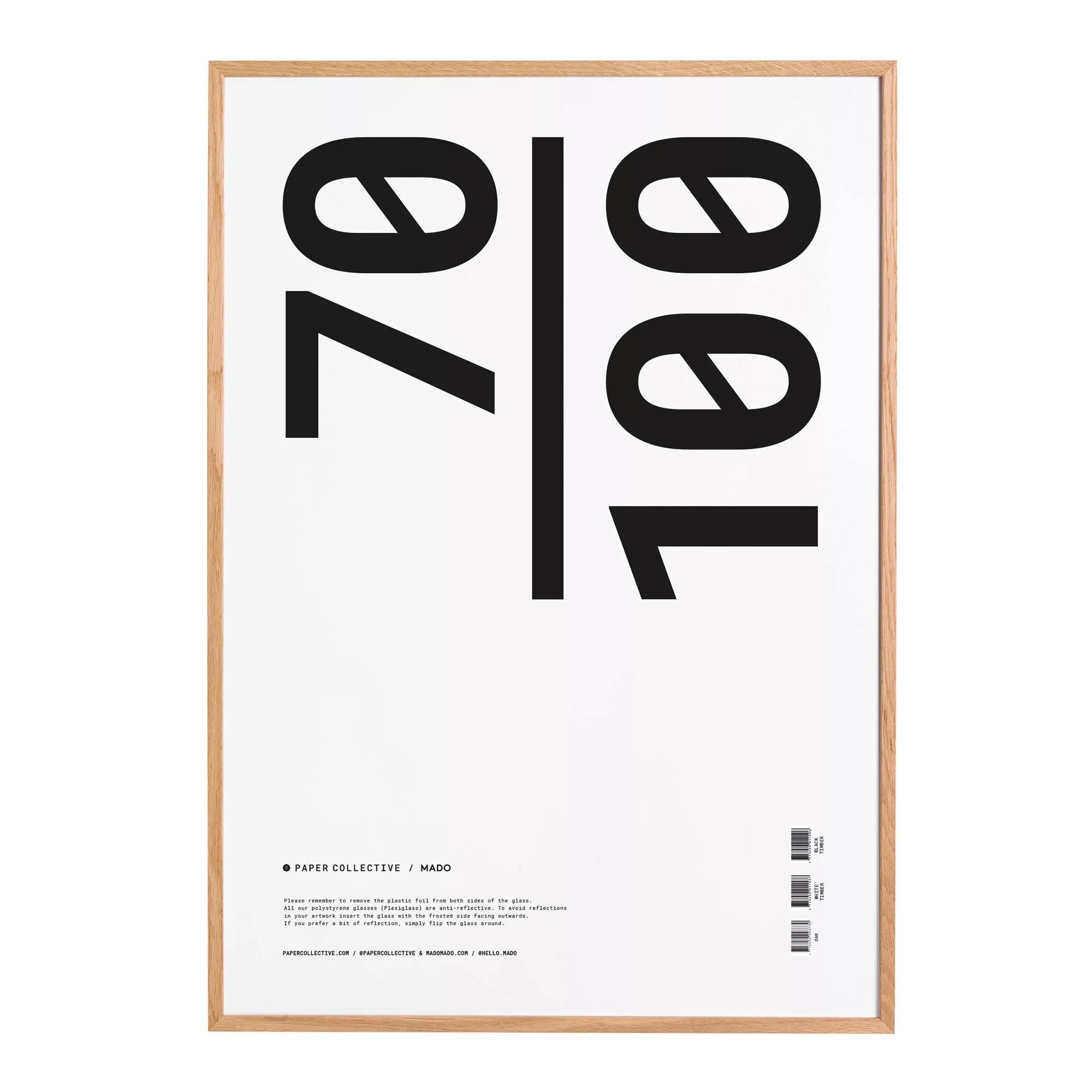 Paper Collective - Frame Bilderrahmen Eiche 70x100cm - eiche/BxH 70x100cm günstig online kaufen