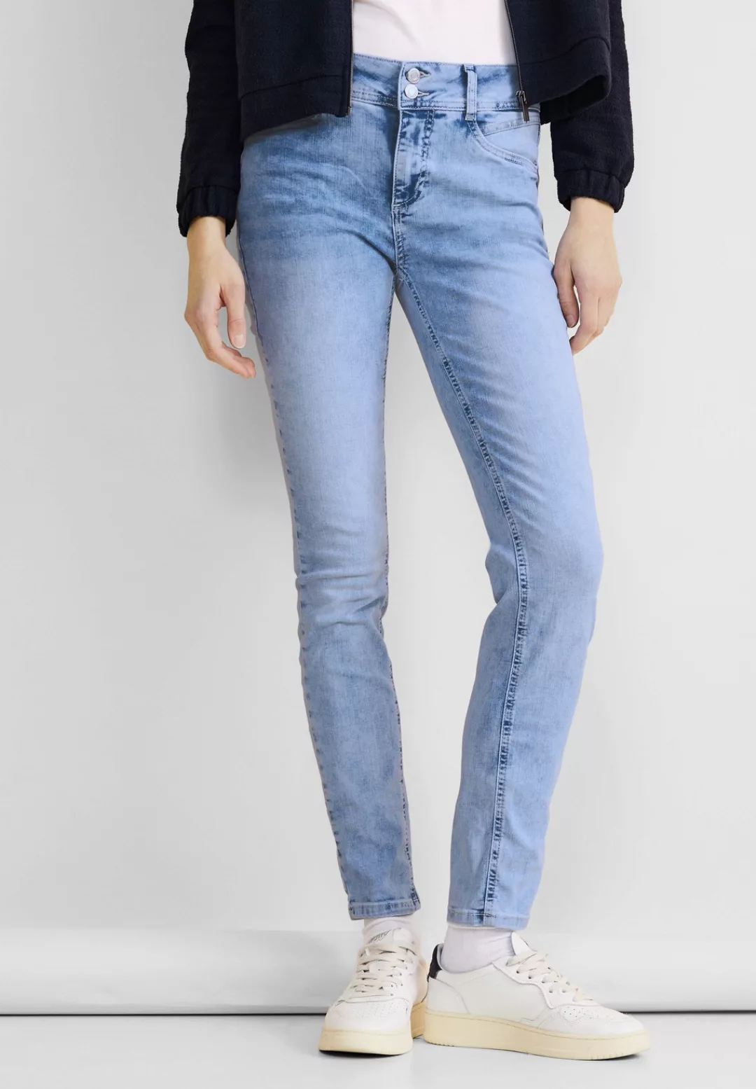 STREET ONE Slim-fit-Jeans High Waist günstig online kaufen