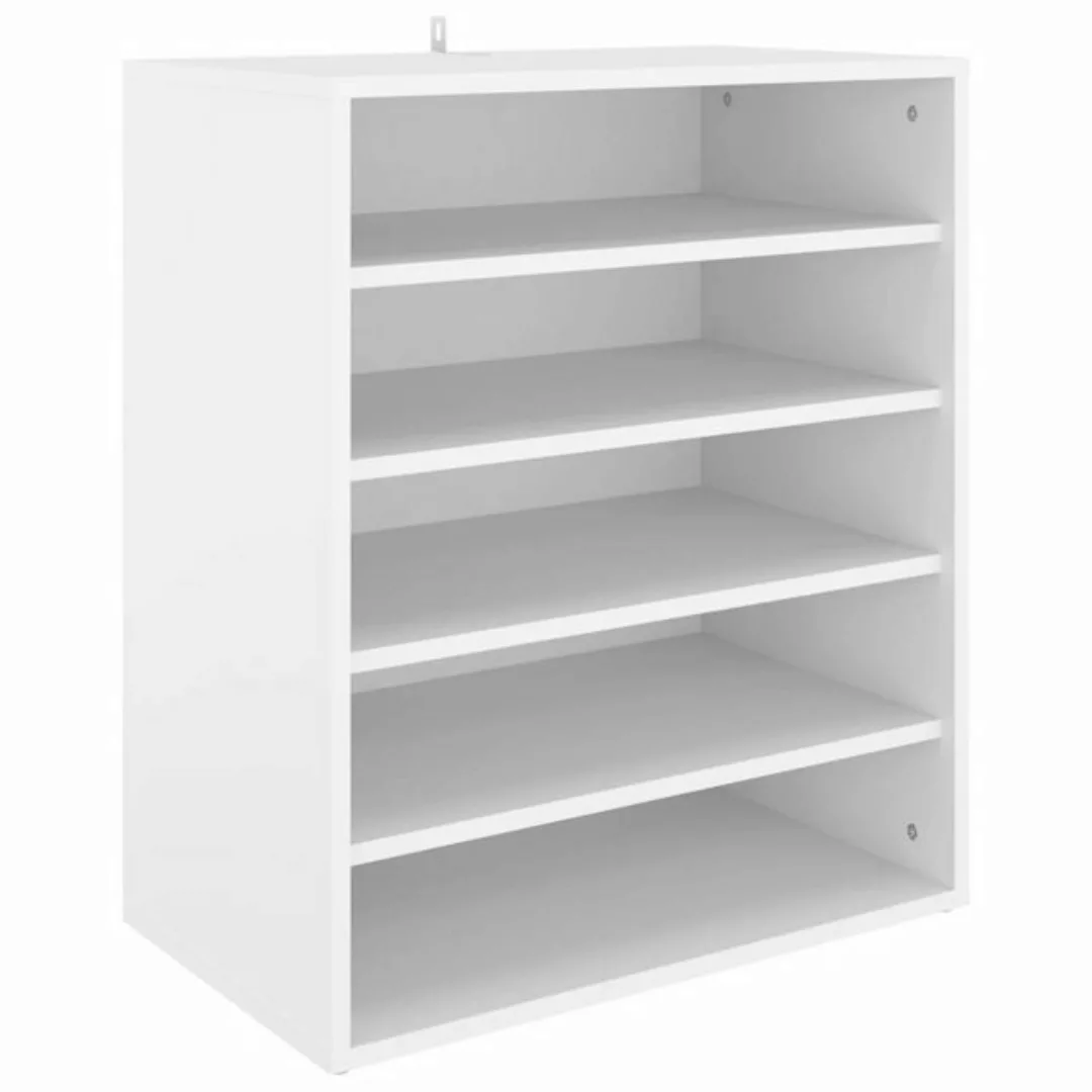 furnicato Hängeschuhschrank Schuhschrank Weiß 60x35x70 cm Holzwerkstoff günstig online kaufen