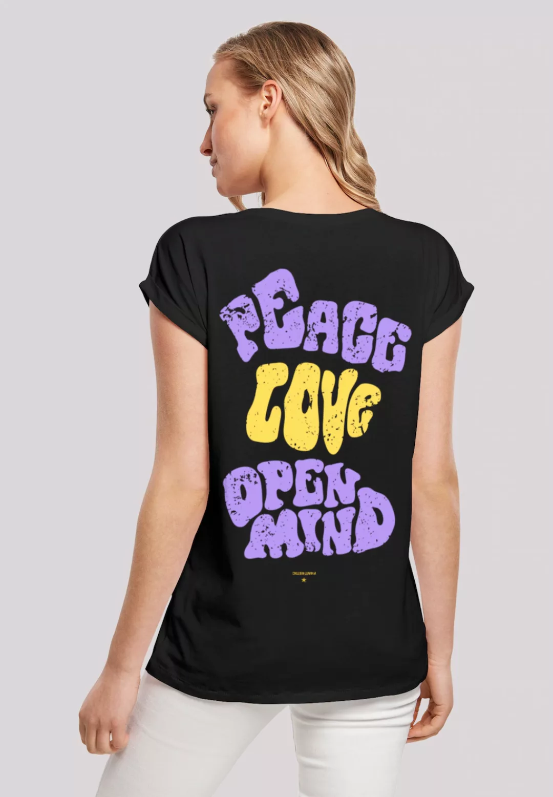 F4NT4STIC T-Shirt "Peace Love and Open Mind", Print günstig online kaufen