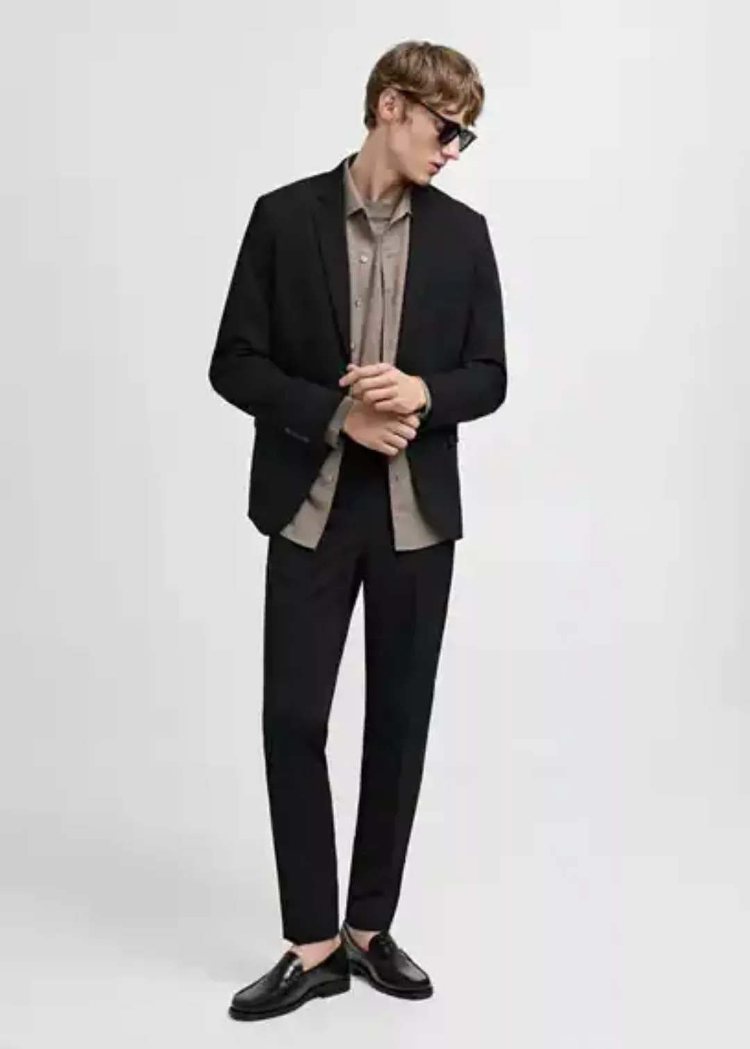 Super Slim Fit-Anzughose aus Stretchstoff günstig online kaufen