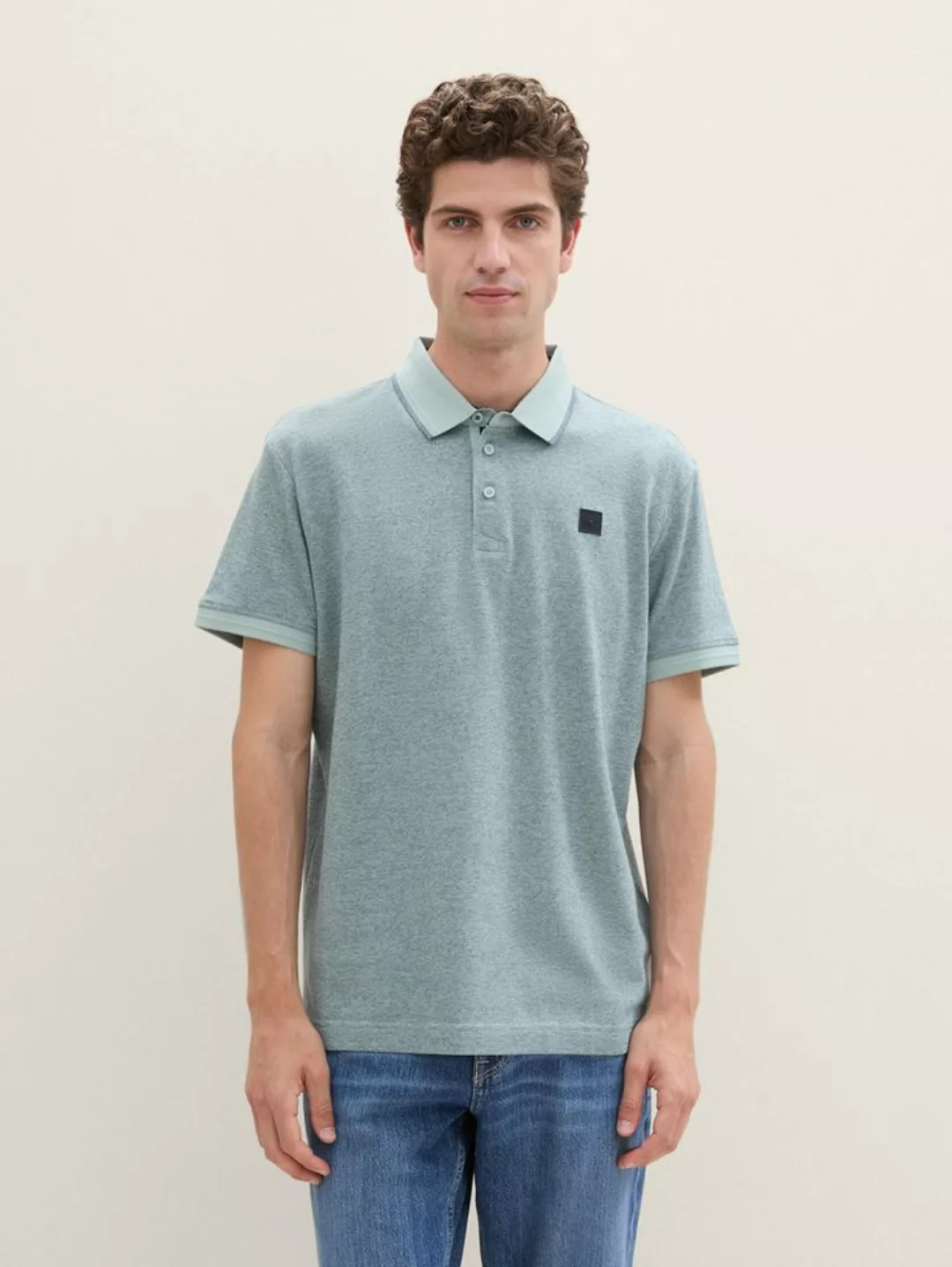 TOM TAILOR Poloshirt Gemustertes Poloshirt günstig online kaufen