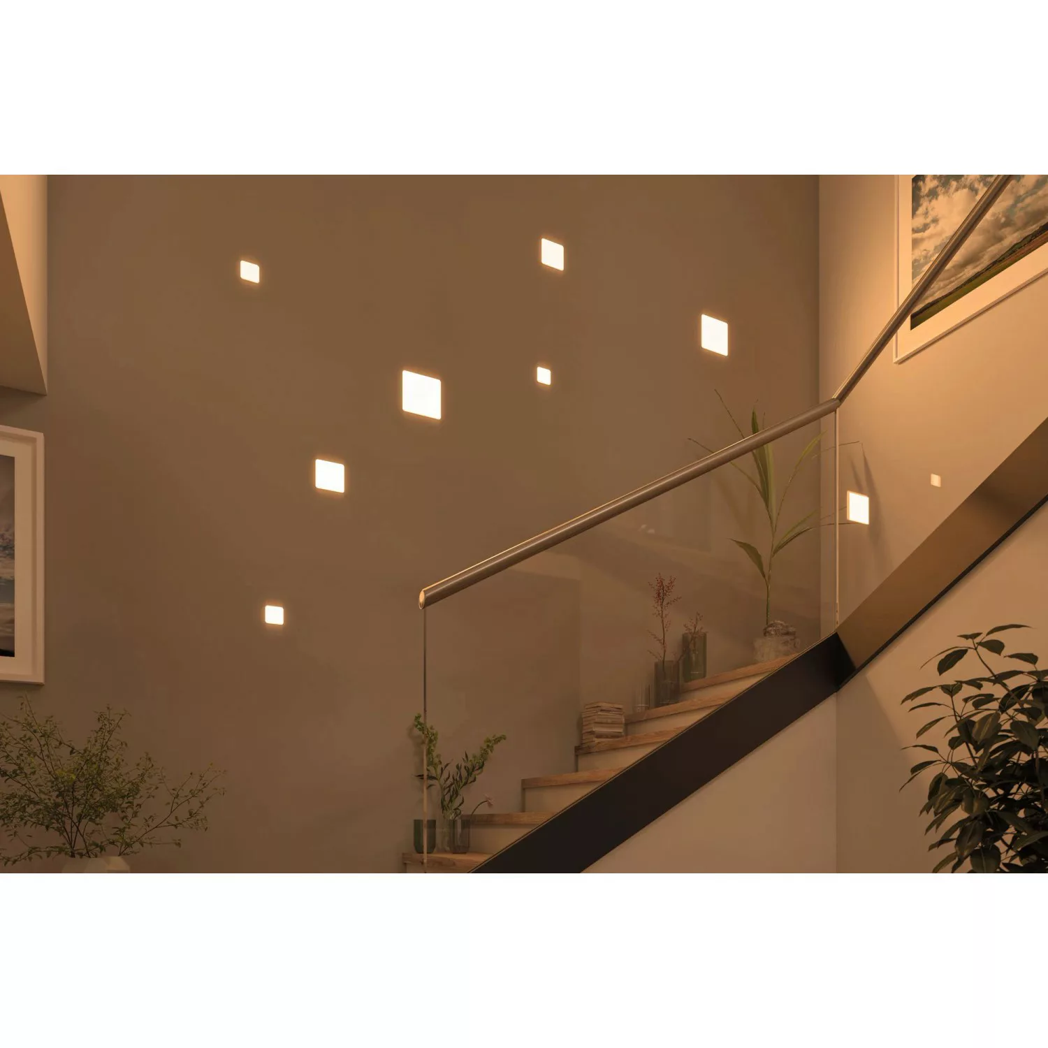 Paulmann LED-Panel Veluna 3.000K eckig 7,5 cm günstig online kaufen