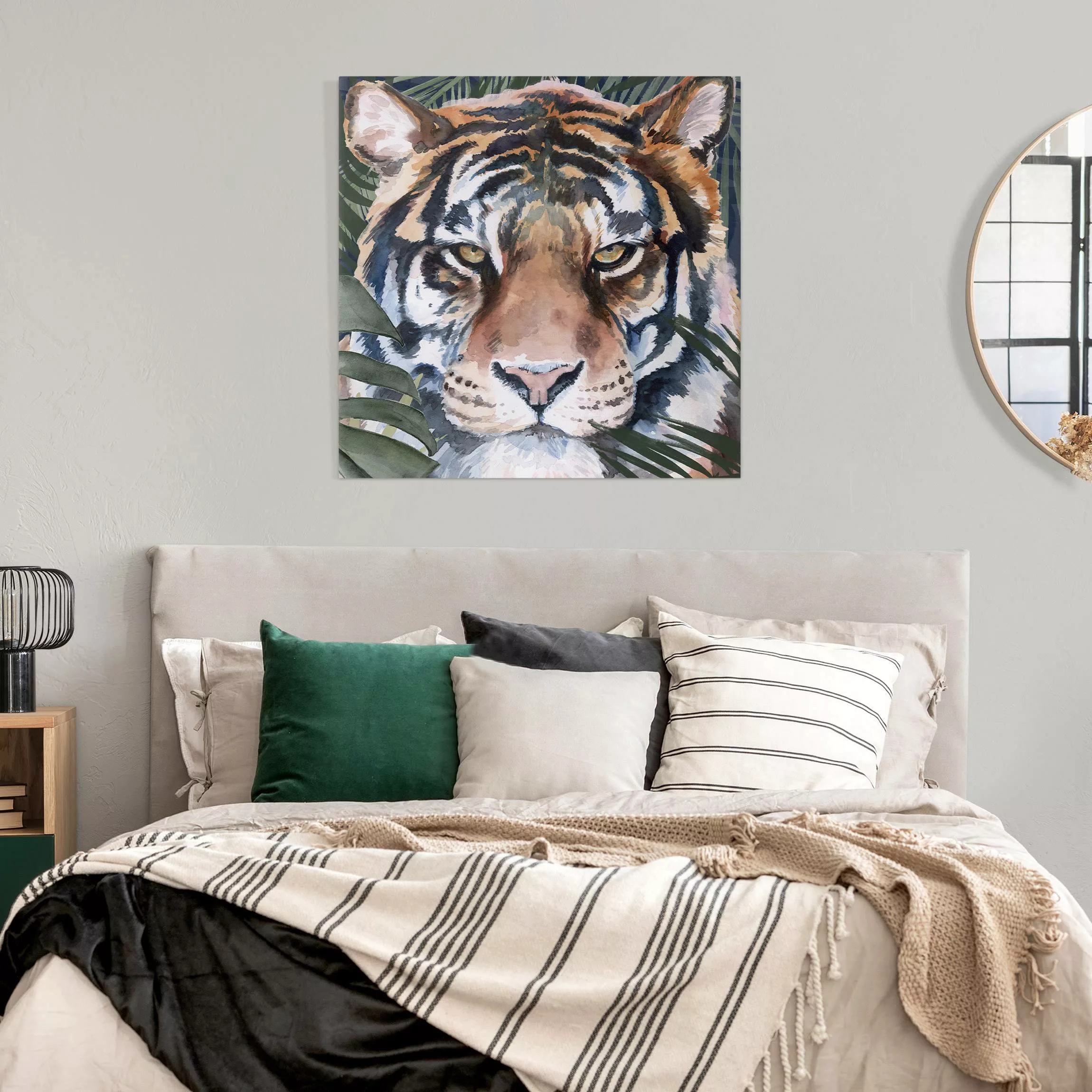 Leinwandbild Tiger im Dschungel günstig online kaufen