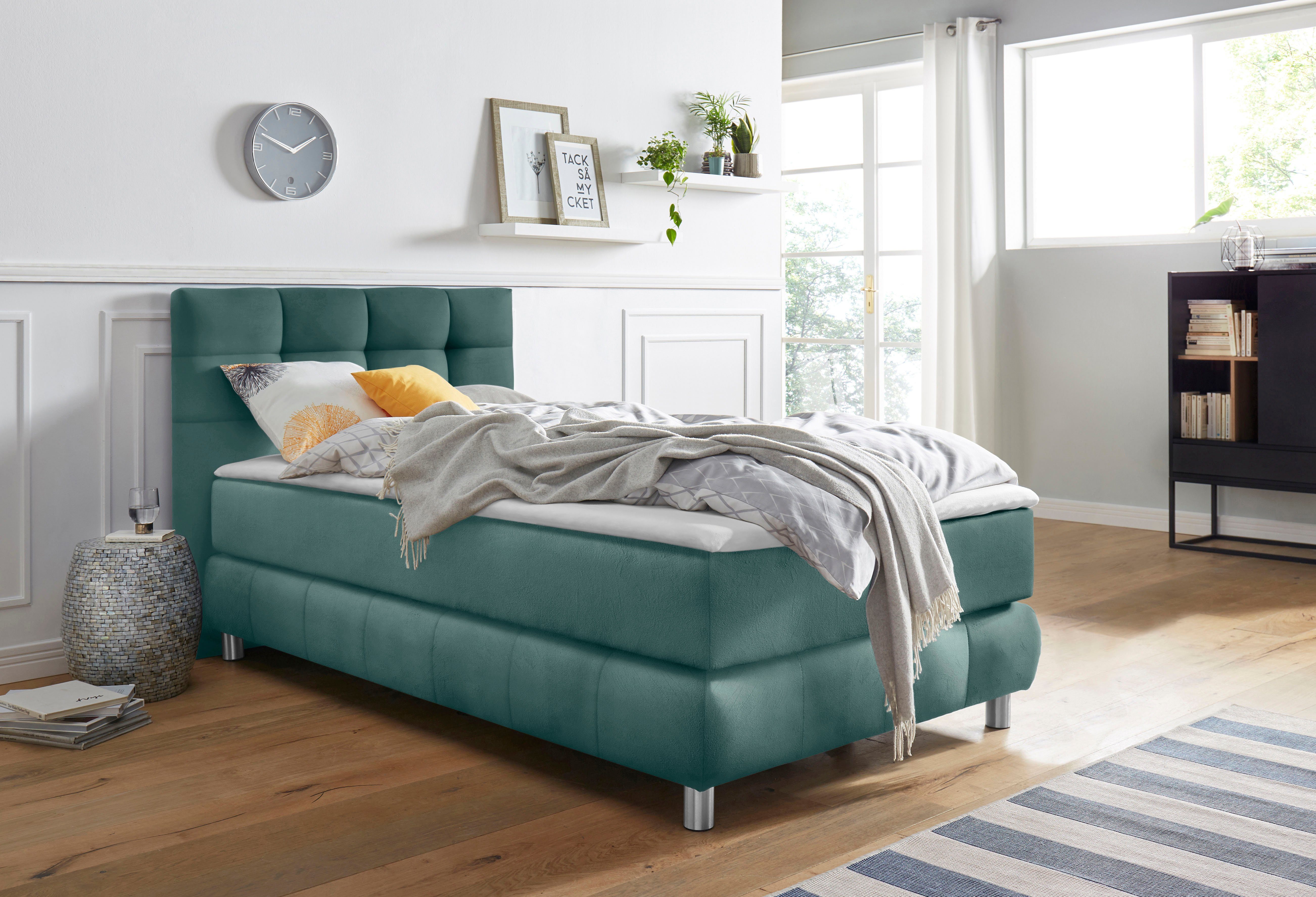 andas Boxspringbett "Salo", incl. Topper, 6 Breiten, 2 Härtegrade, TFK auch günstig online kaufen