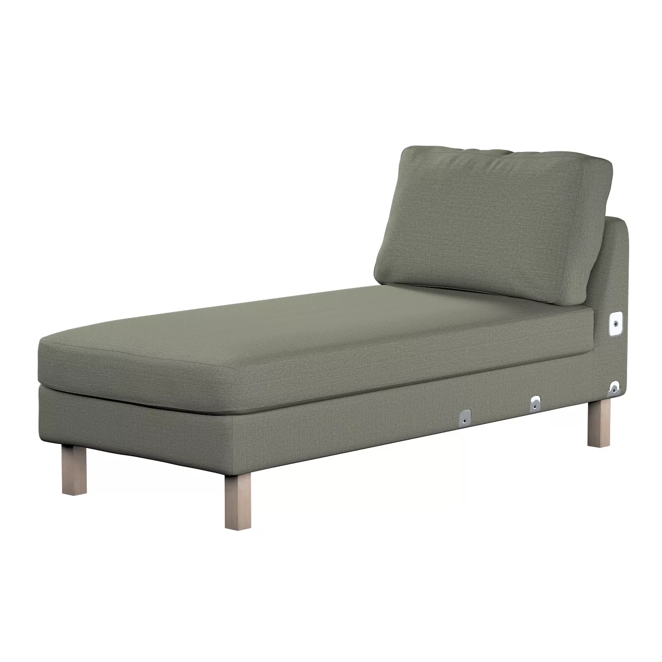 Bezug für Karlstad Recamiere Zustellsofa, kurz, grau-beige, Bezug für Karls günstig online kaufen