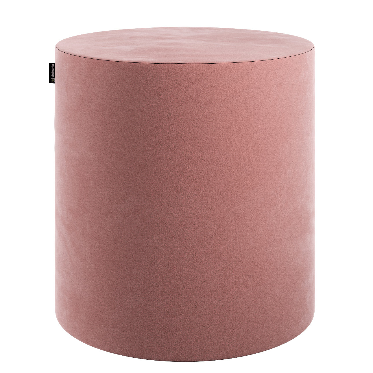 Pouf Barrel, koralle, ø40 cm x 40 cm, Velvet (704-30) günstig online kaufen