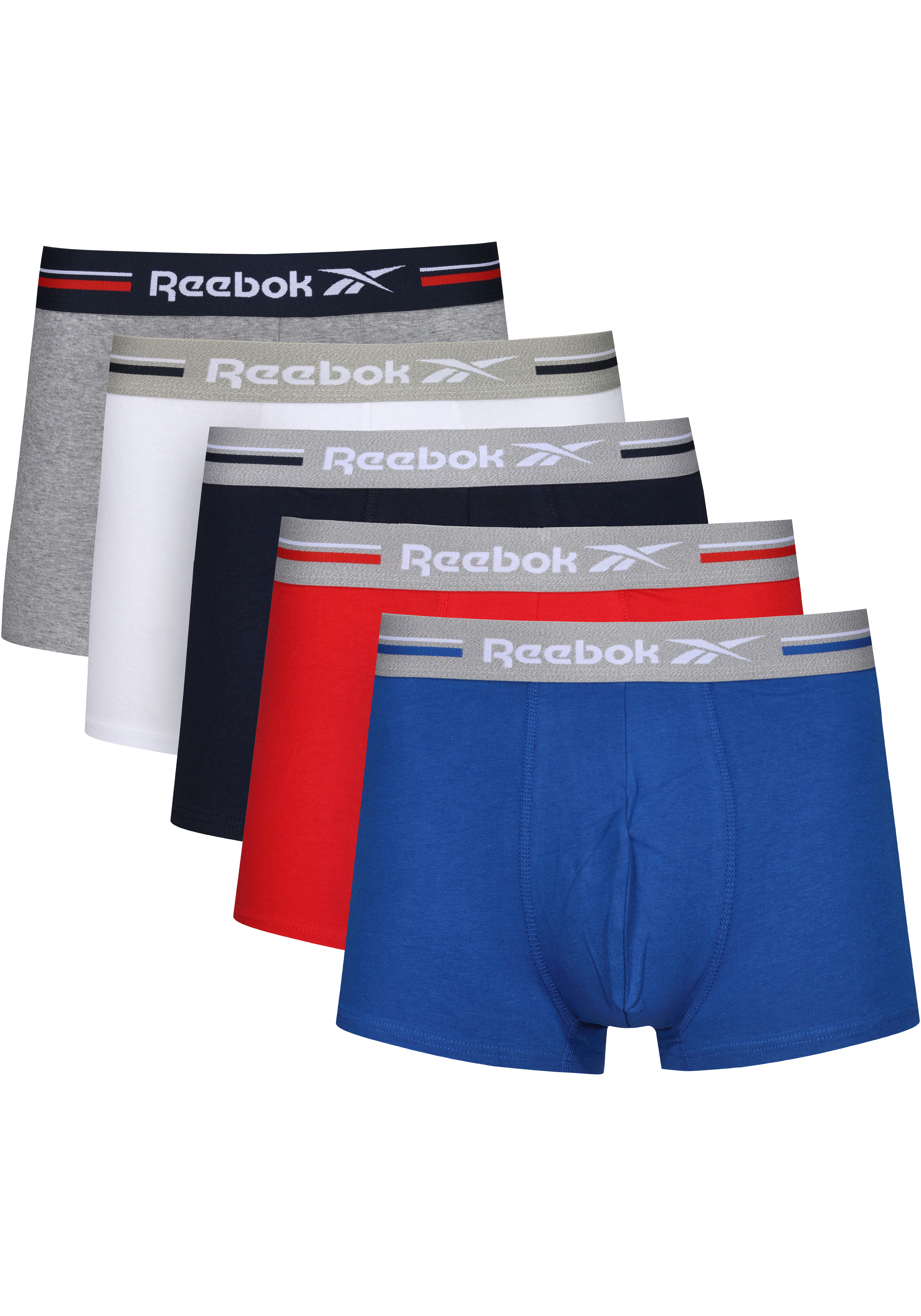 Reebok Boxer "HARLAN", (Packung, 5 St.), aus atmungsaktiver Baumwollmischun günstig online kaufen