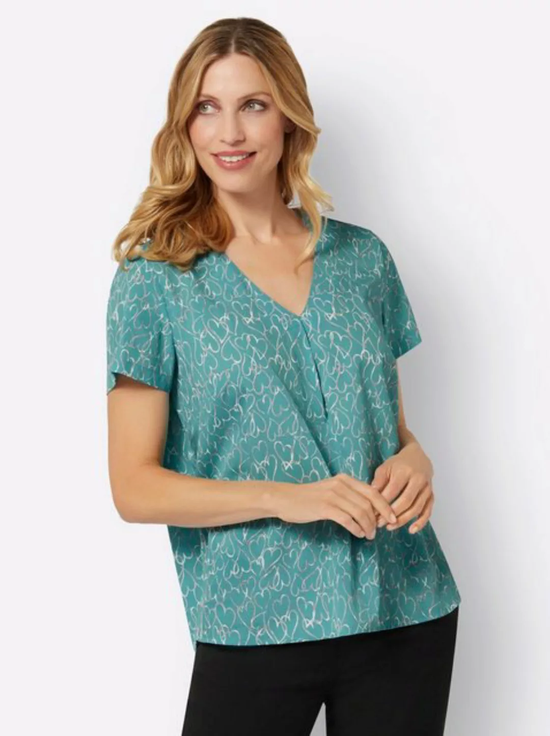 Sieh an! Klassische Bluse Schlupf-Bluse günstig online kaufen