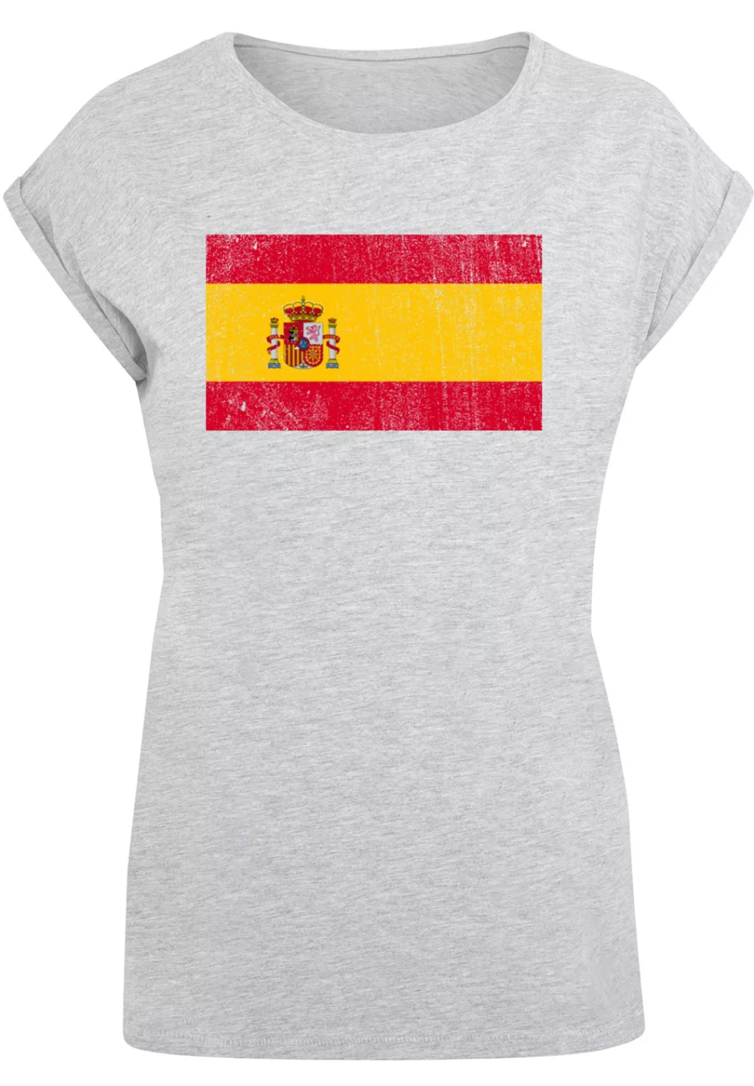 F4NT4STIC T-Shirt "Spain Spanien Flagge distressed", Print günstig online kaufen