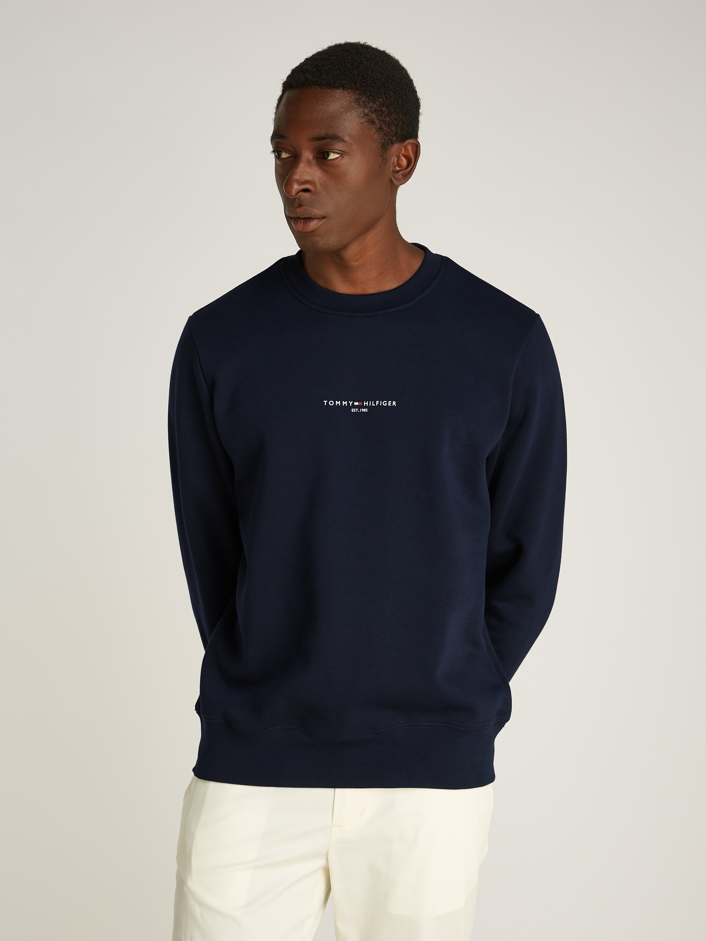 Tommy Hilfiger Sweatshirt "TOMMY LOGO TIPPED CREWNECK" günstig online kaufen