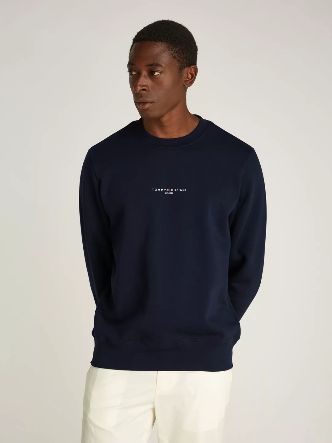 Tommy Hilfiger Sweatshirt "TOMMY LOGO TIPPED CREWNECK" günstig online kaufen