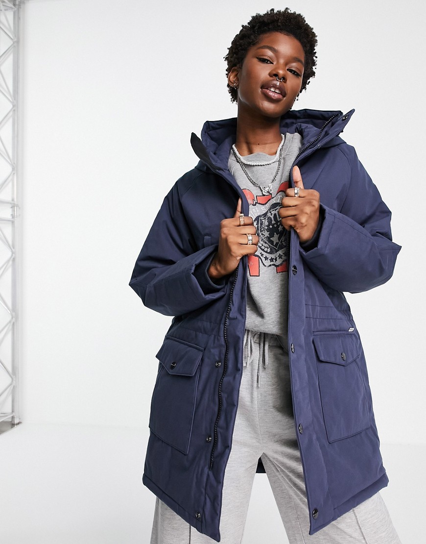 Carhartt WIP – Trapper – Parkajacke in Blau günstig online kaufen