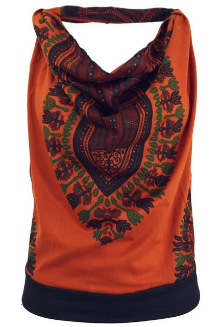 Guru-Shop T-Shirt Goa Top, Dashiki Psytrance Neckholder Top -.. Festival, H günstig online kaufen