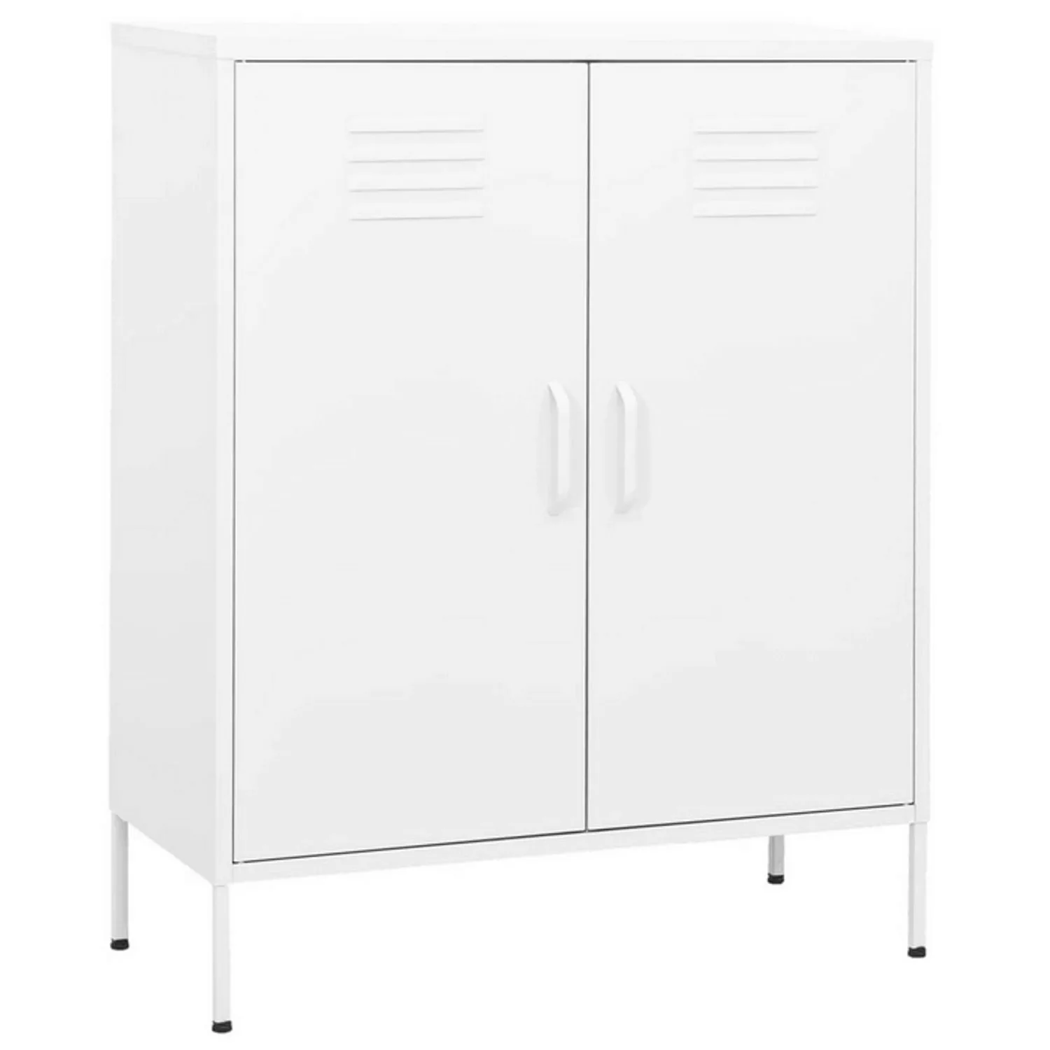 Lagerschrank Weiß 80x35x101,5 Cm Stahl günstig online kaufen