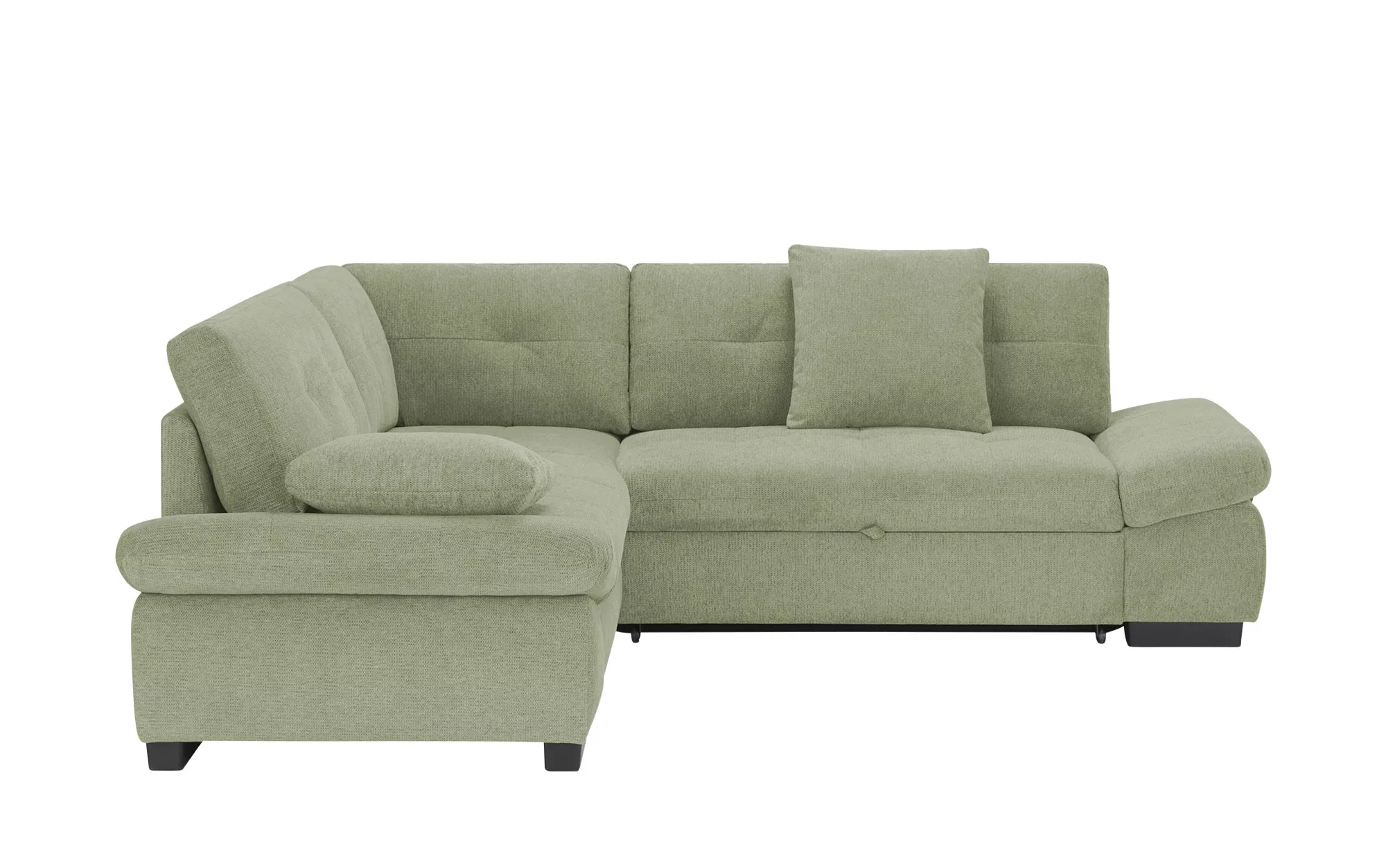 bobb Ecksofa  Lindsay ¦ grün ¦ Maße (cm): B: 225 H: 91 T: 255 Polstermöbel günstig online kaufen