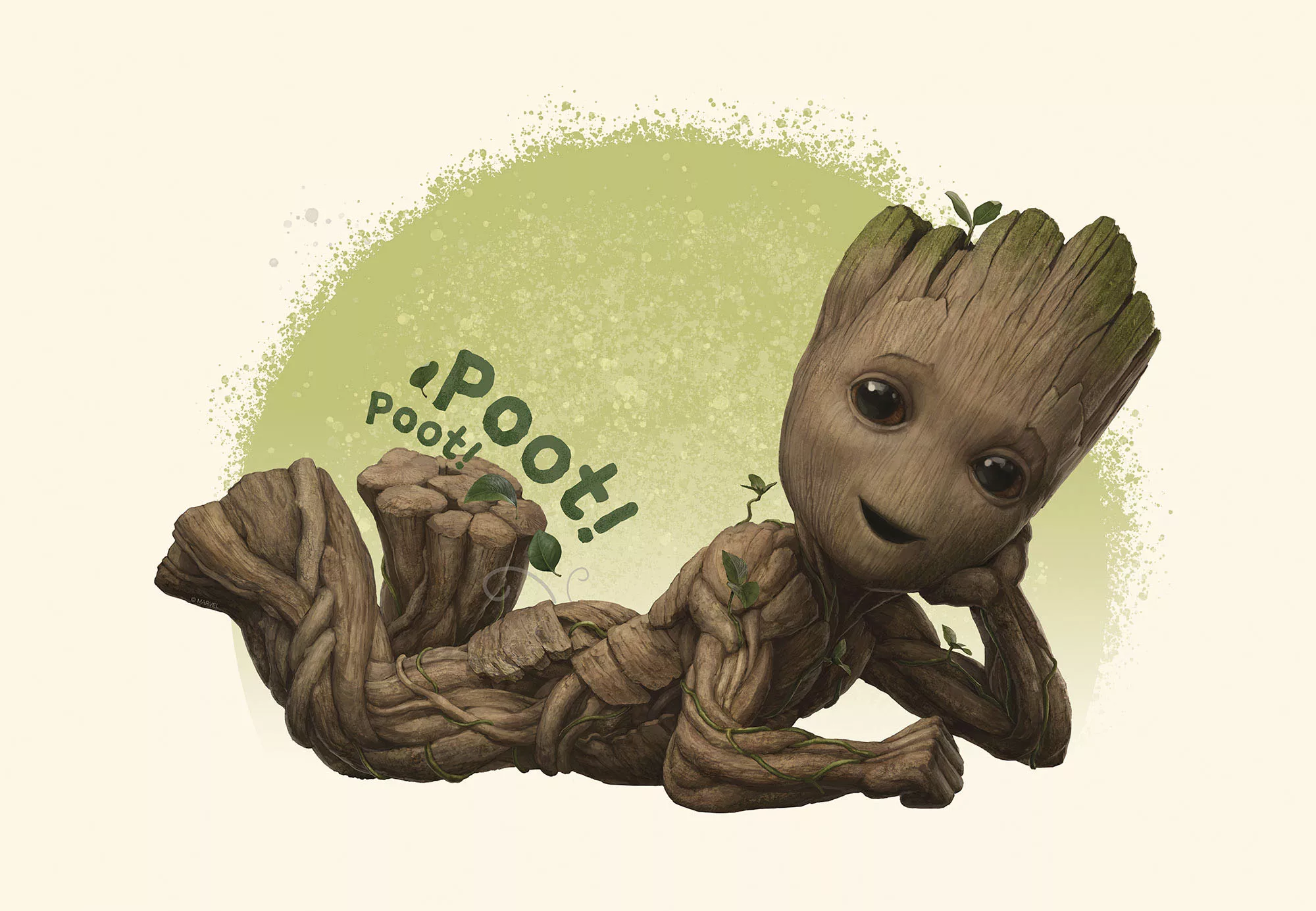 Komar Leinwandbild »Keilrahmenbild - Groot Poot - Größe 60 x 40 cm«, Disney günstig online kaufen