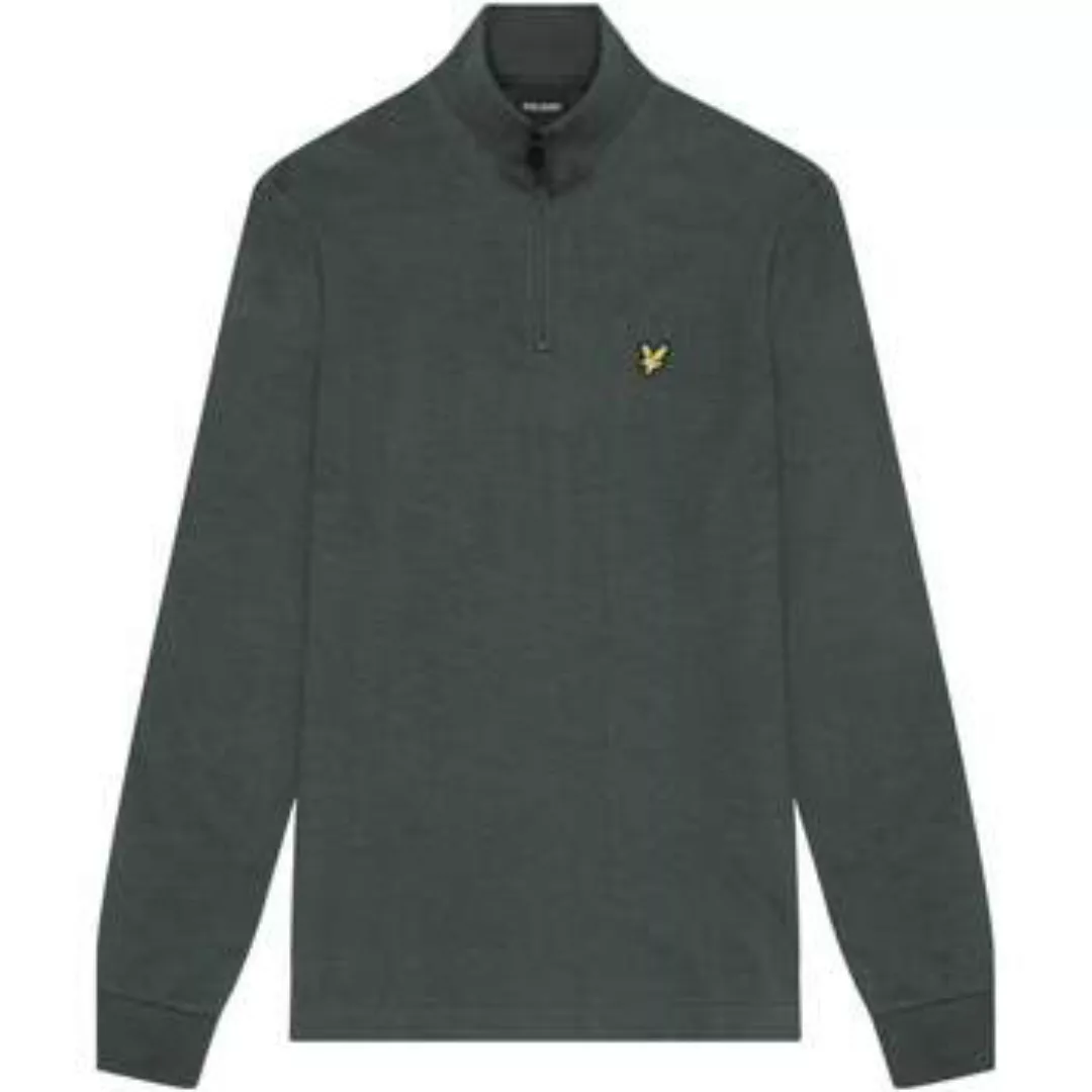 Lyle & Scott  Pullover Interlock quarter zip - gunmetal günstig online kaufen