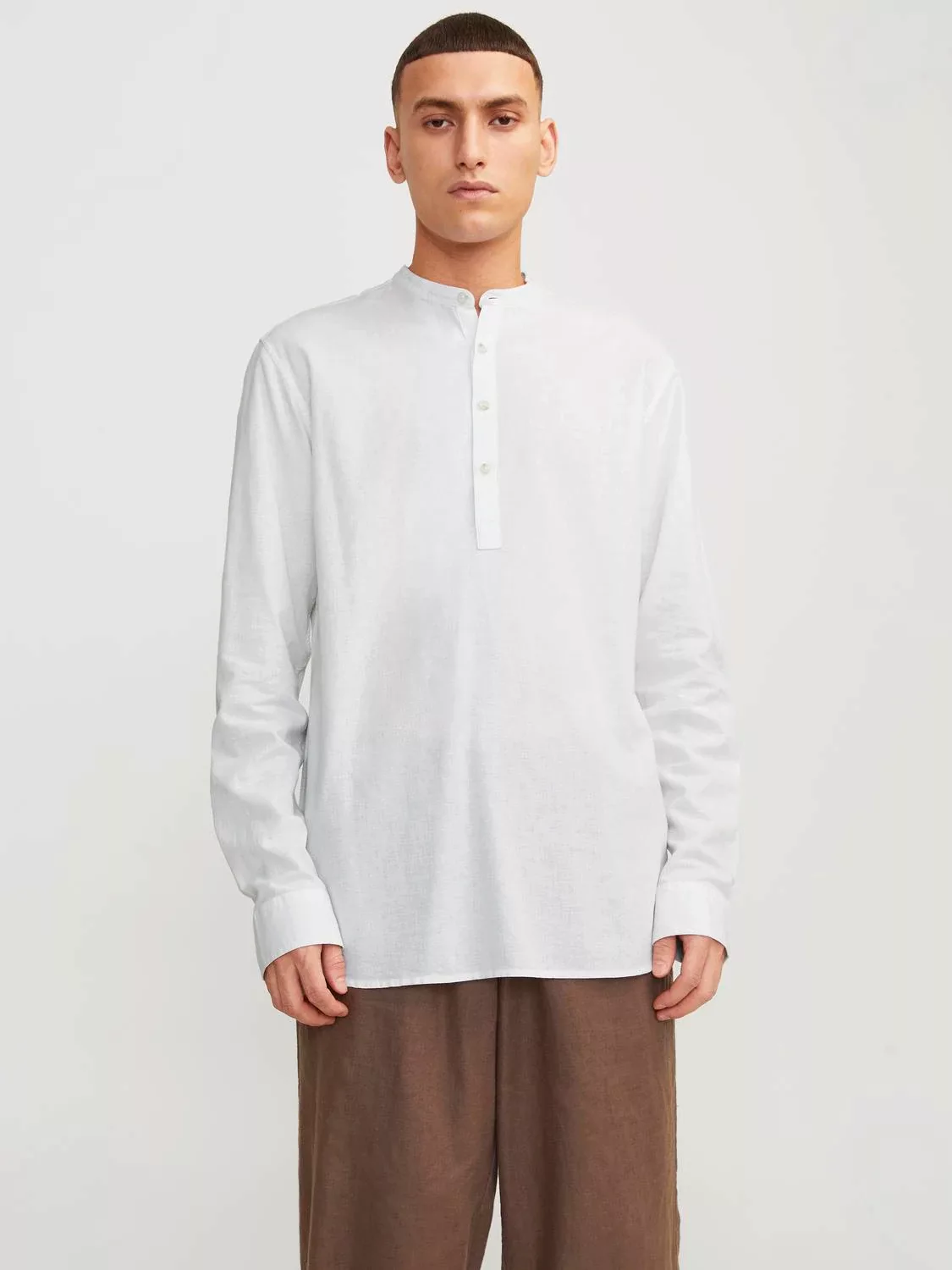 Jack & Jones Langarmhemd "JJESUMMER TUNIC LINEN BLEND SHIRT LS SN" günstig online kaufen